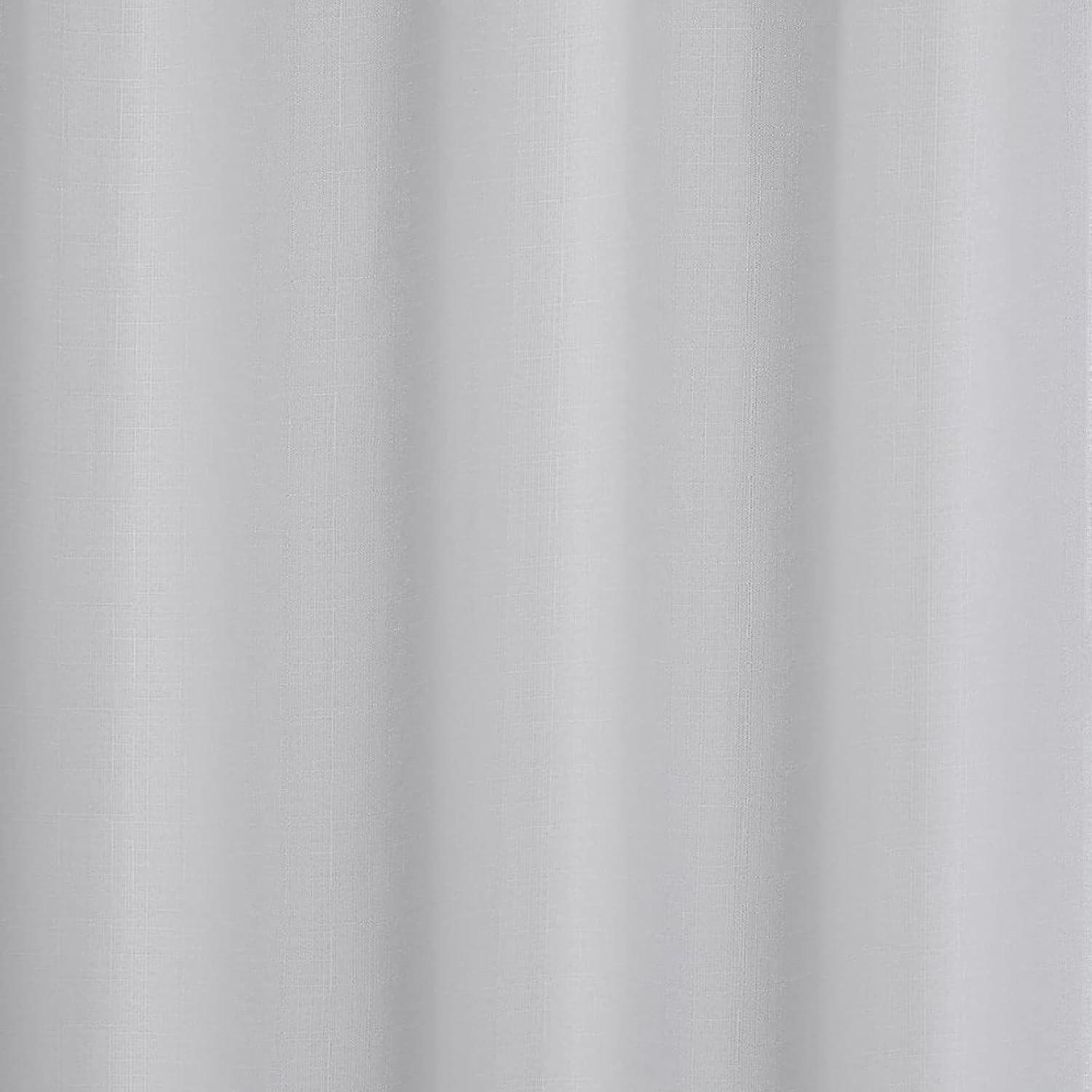 18"x54" Loha Light Filtering Window Valance Grommet White - Exclusive Home: Solid Polyester, Machine Washable