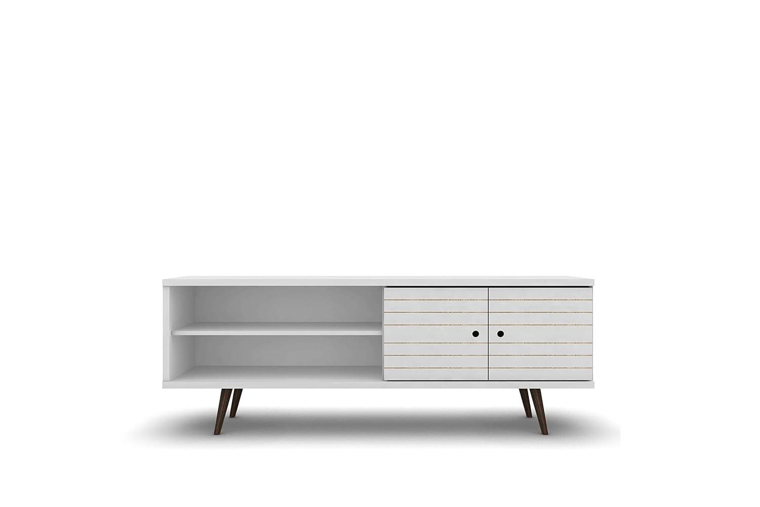 Manhattan Comfort Liberty 62.99 Inch Mid Century Modern Wood TV Stand with Legs