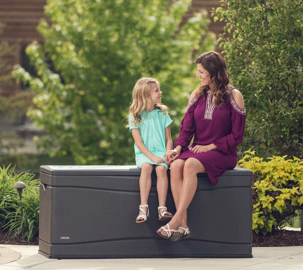 Lifetime Lifetime 60'' W 130 Gallons Water Resistant Polyethylene Plastic Lockable Deck Box
