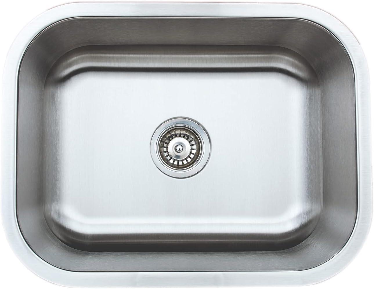 23'' Undermount Single Bowl Stainless Steel Kitchen Sink