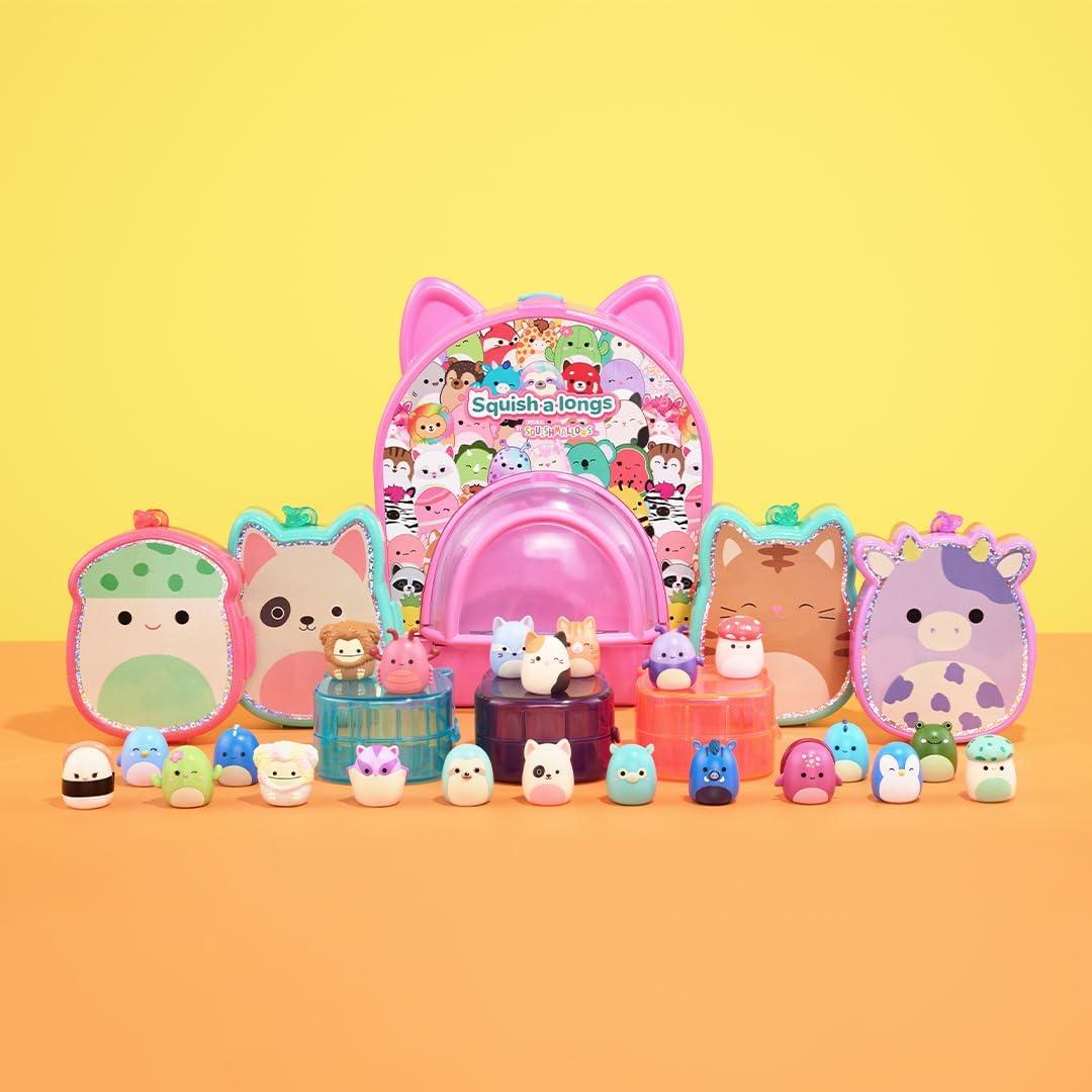 Squishmallows Squish-a-longs 8 Pack - (8) 1 inch Mini-Squish with 2 Accessories, Ring, and Collector’s Guide