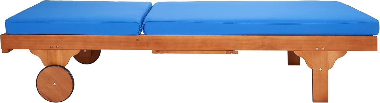 Newport Chaise Lounge Chair With Side Table  - Safavieh