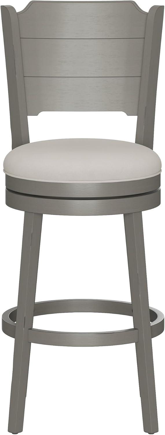 30.25" Clarion Swivel Barstool Distressed Gray - Hillsdale Furniture