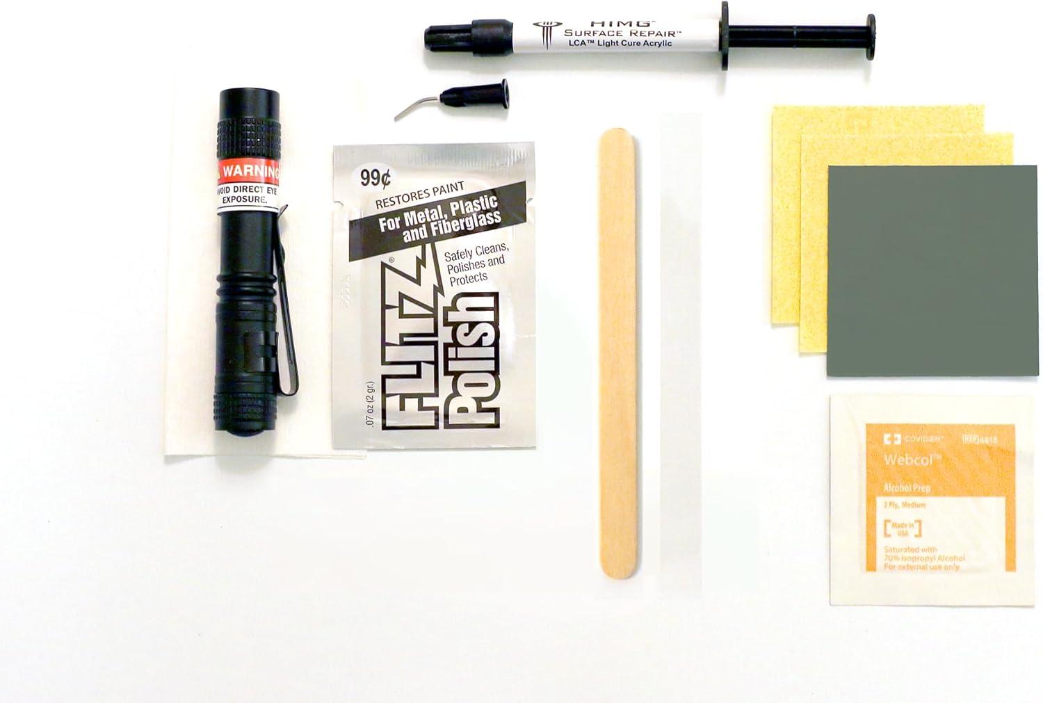 Black Light Cure Acrylic Multi-Surface Repair Kit