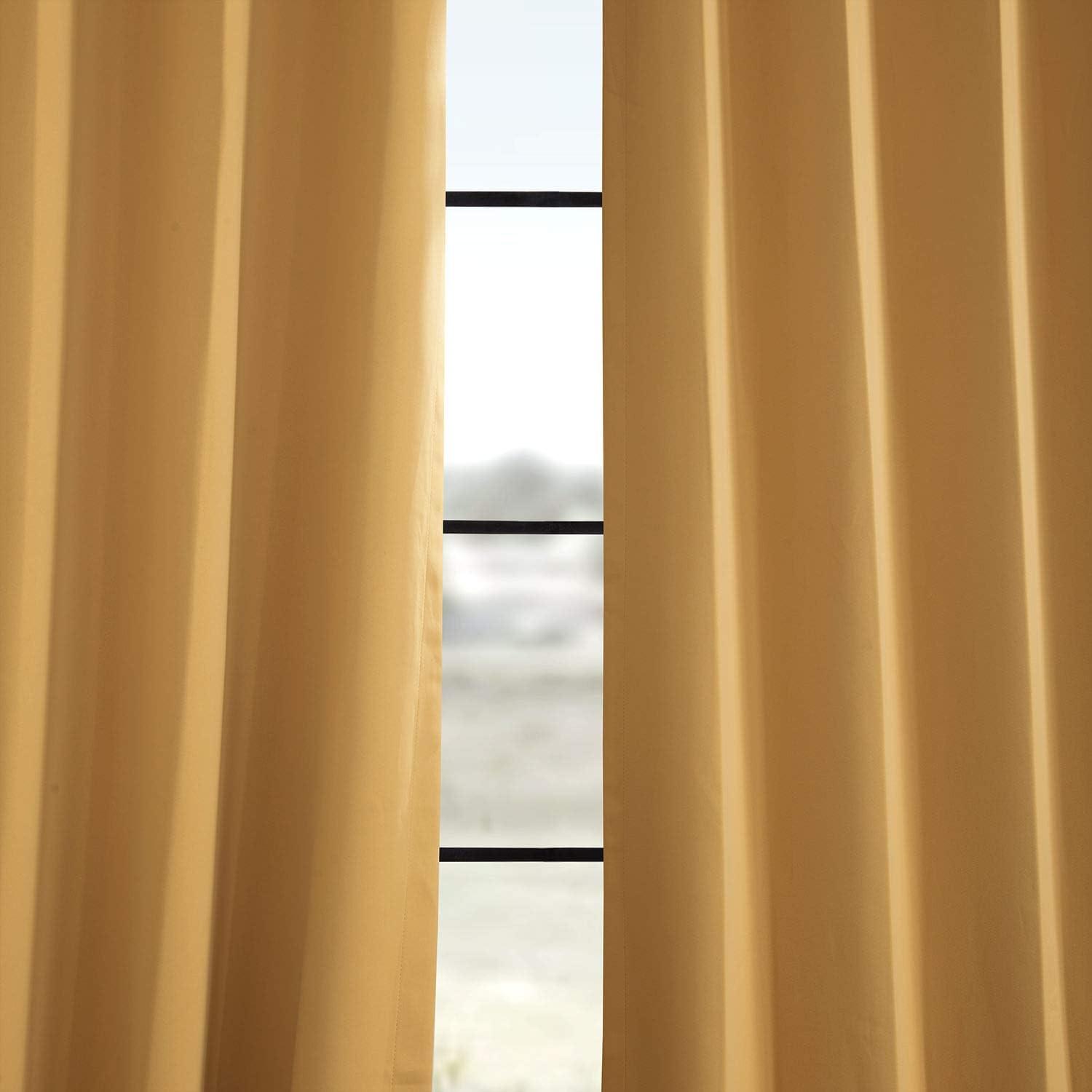 Marigold Grommet Blackout Room Darkening Curtain (1 Panel), Marigold, 50W X 96L