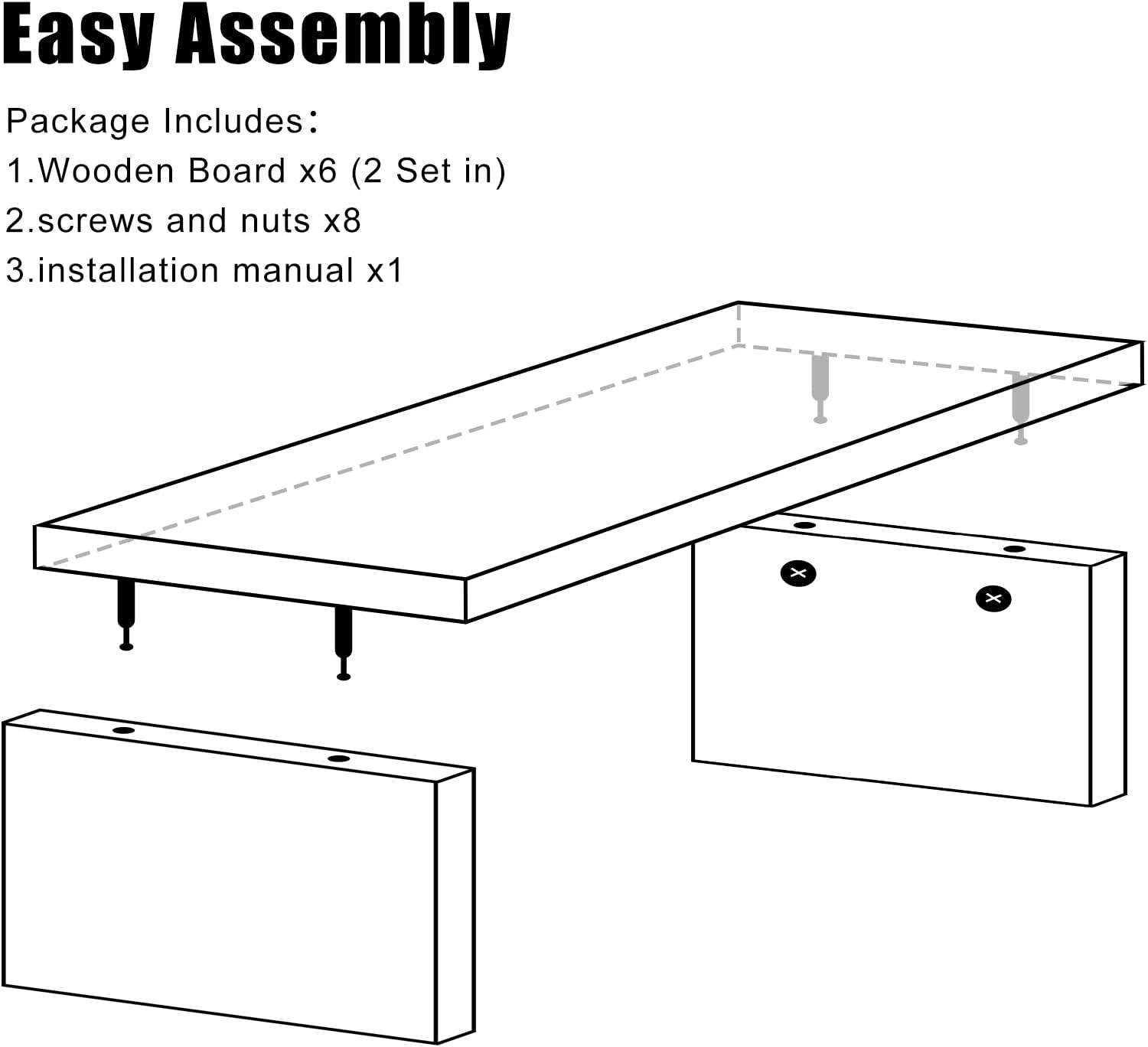 White MDF Dual Monitor Stand Riser Set