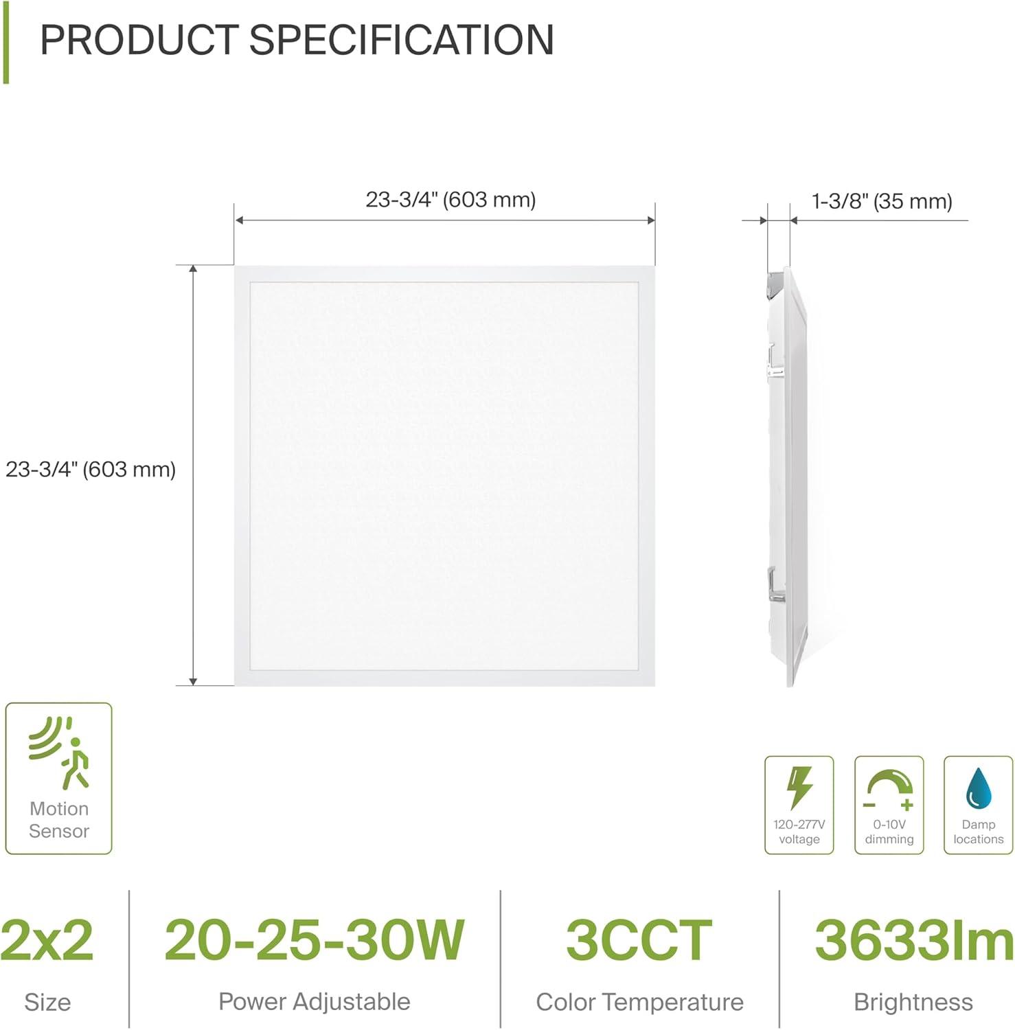 ASD 1x4 Surface Mount Frame for LED Flat Panel Light - Aluminum Surface Mounting Bracket Kit for Drop Ceiling - Low Profile Back-Lit Panels Mount Kit, White
