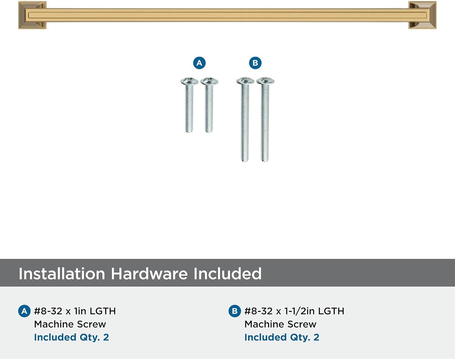 Amerock Mulholland 12-5/8 inch (320mm) Center-to-Center Champagne Bronze Cabinet Pull