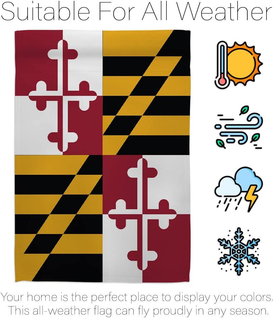 Maryland Flag Double-Sided Weather Resistant House Banner