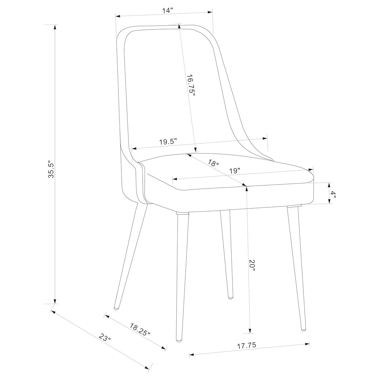 Bridlington Upholstered Dining Chairs Grey (Set Of 2)
