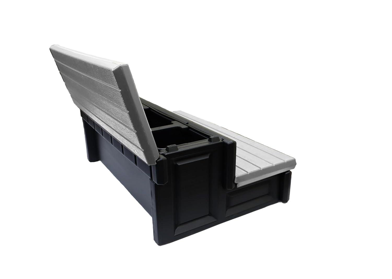 Confer Plastics Confer Plastics 36" Storage Spa Steps Espresso