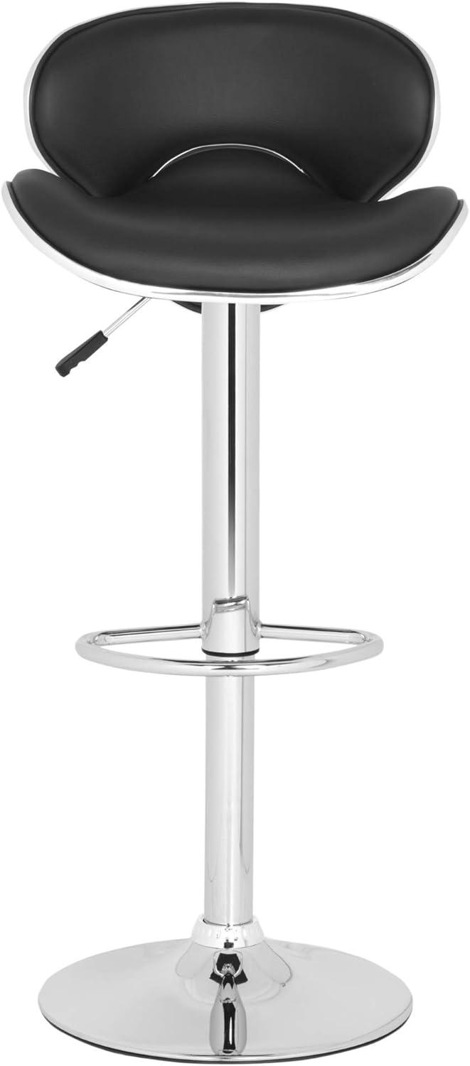 Shambi Swivel Bar Stool - Black - Safavieh