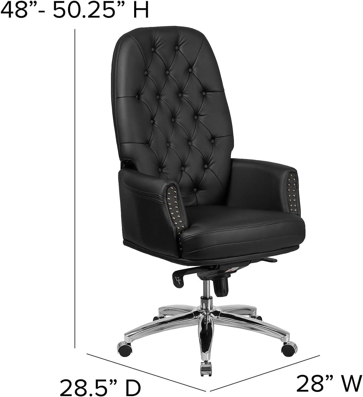 Flash Furniture Black High Back Exec Chair BT-90269H-BK-GG