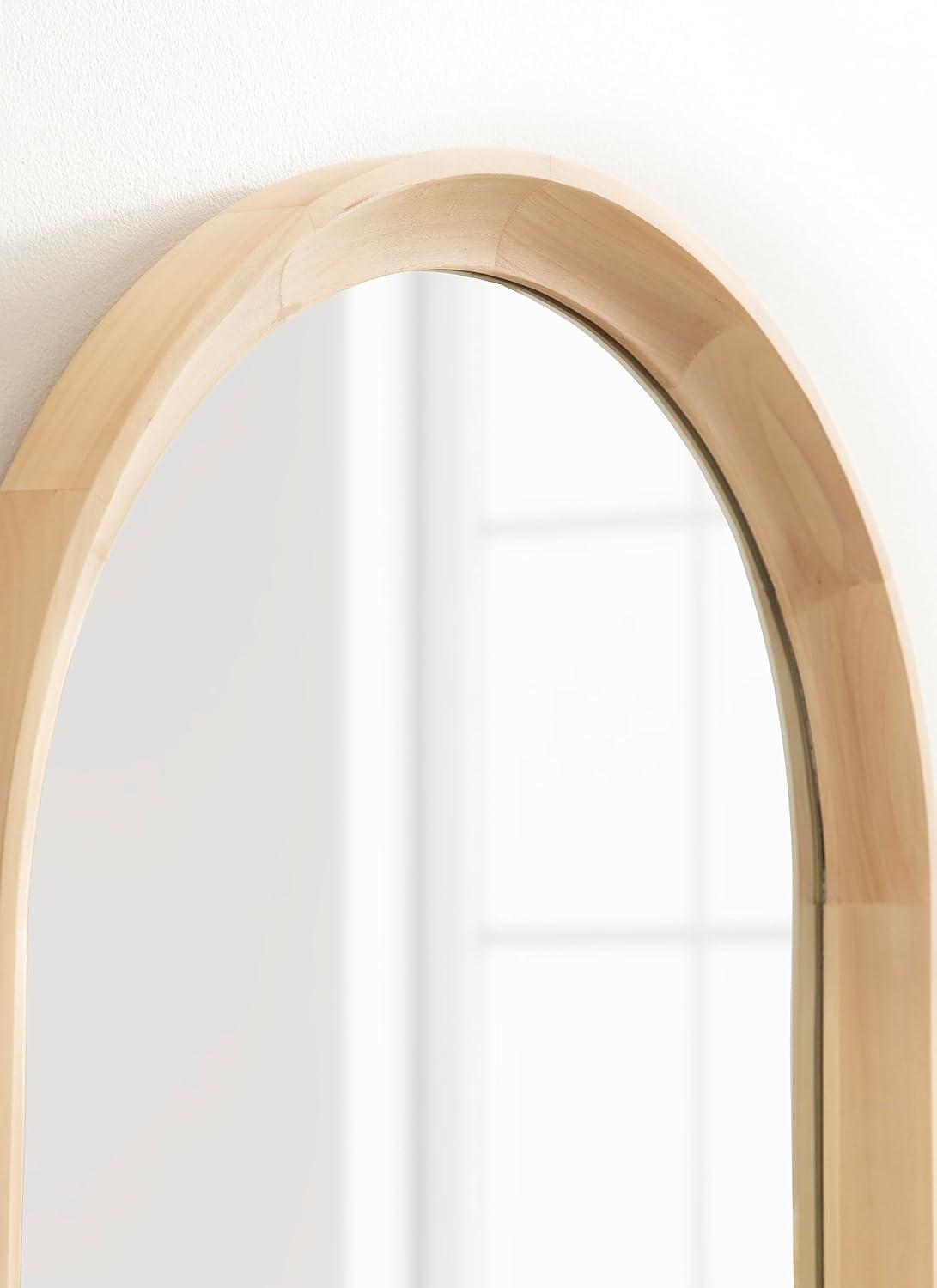 Hatherleigh Arch Wood Wall Mirror - Kate & Laurel All Things Decor