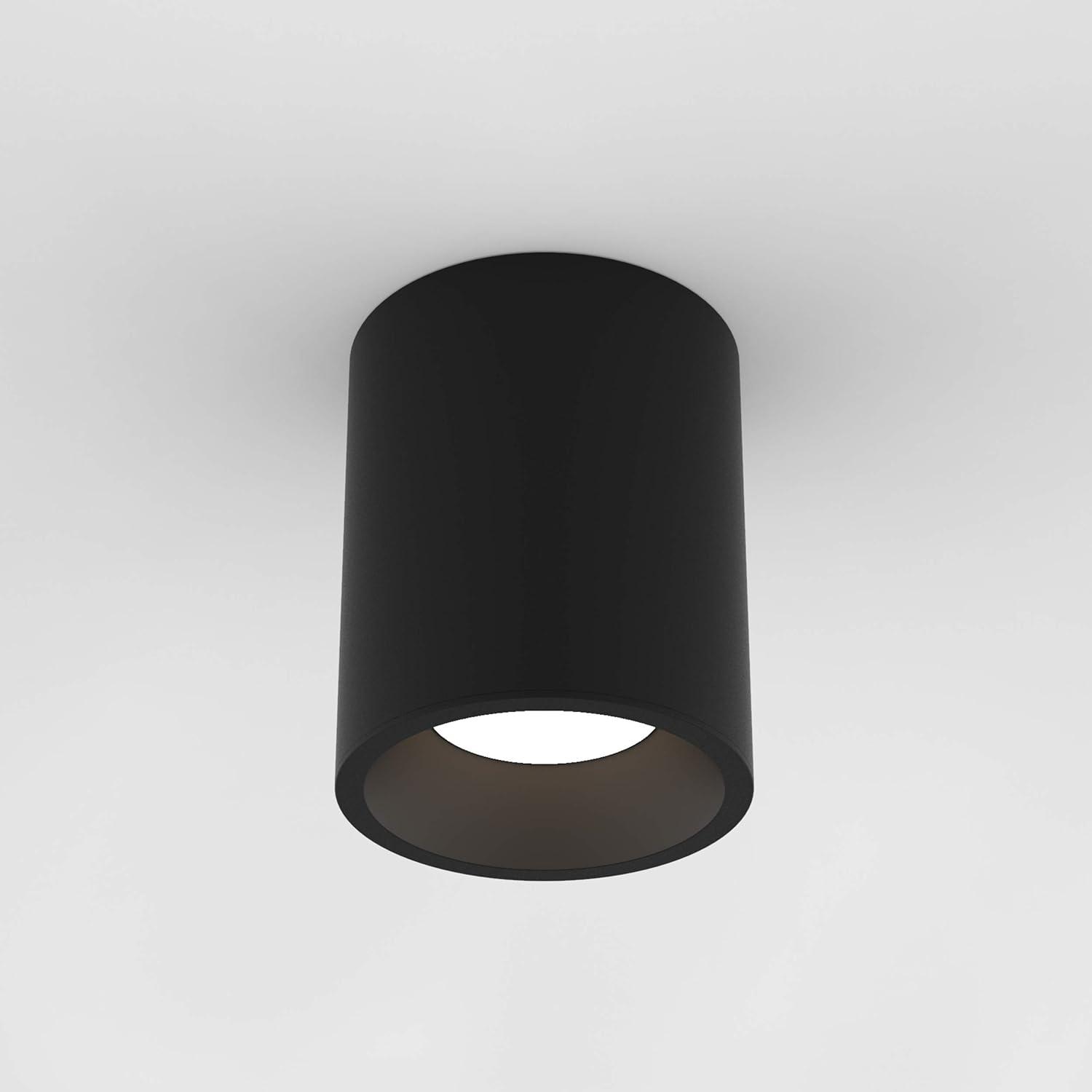 Textured Black Aluminum Round LED Recessed Light