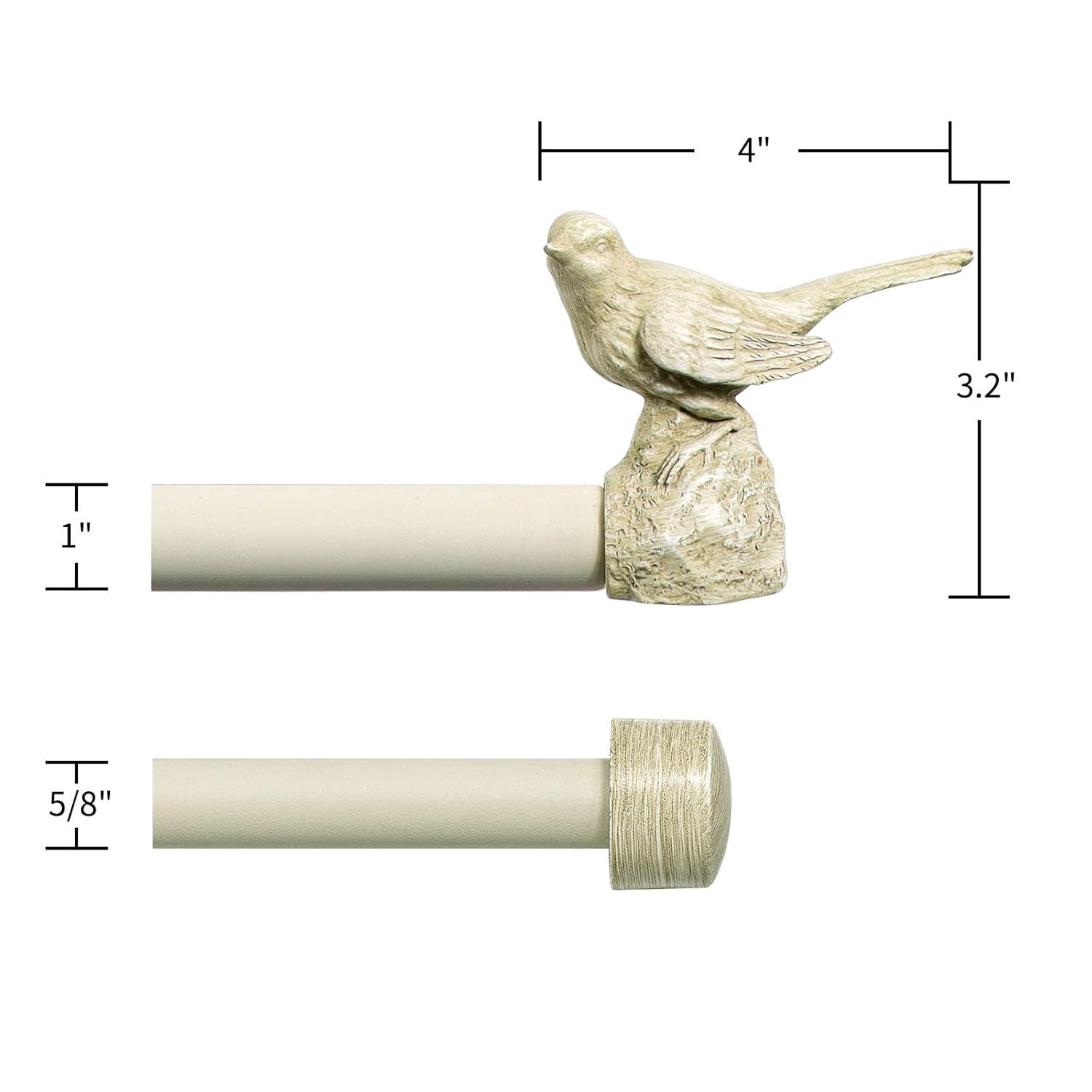 Meriville Adjustable Double Curtain Rod
