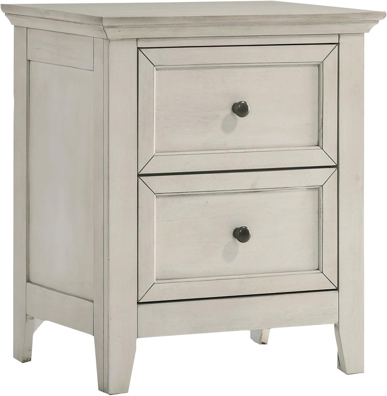 Intercon Furniture San Mateo Youth 2-Drawer Wood Nightstand in White