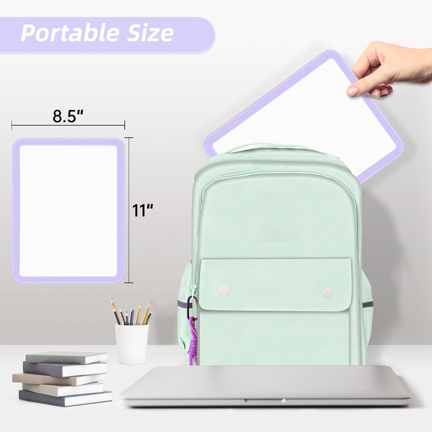 VUSIGN Small Dry Erase Whiteboard, 8.5 x 11 Inches White Board for Kids, Students, Fridge, Locker, Mini Dry Erase Board