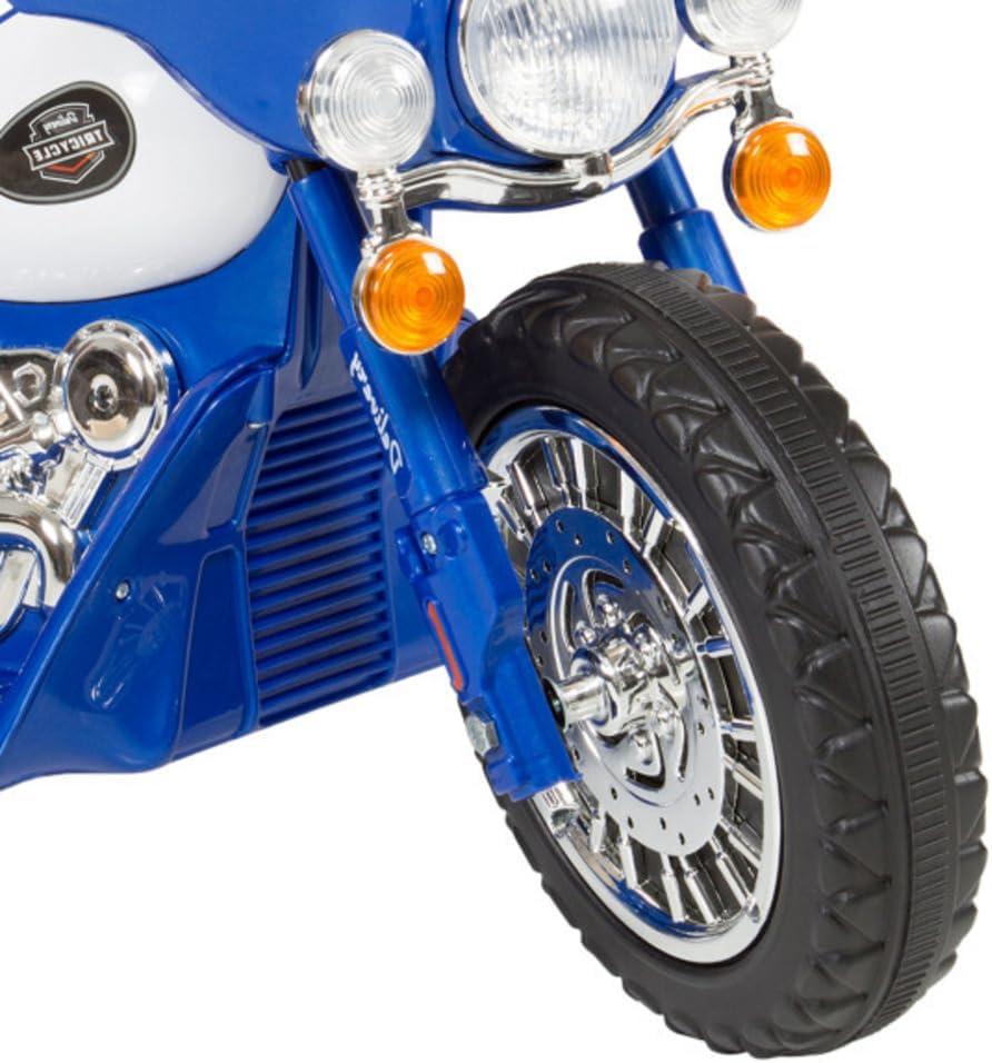 3 Wheel Mini Motorcycle Trike for Kids, Battery Powered Ride on Toy by Rockin’ Rollers – Toys for Boys and Girls, 2 - 5 Year Old – Police Car