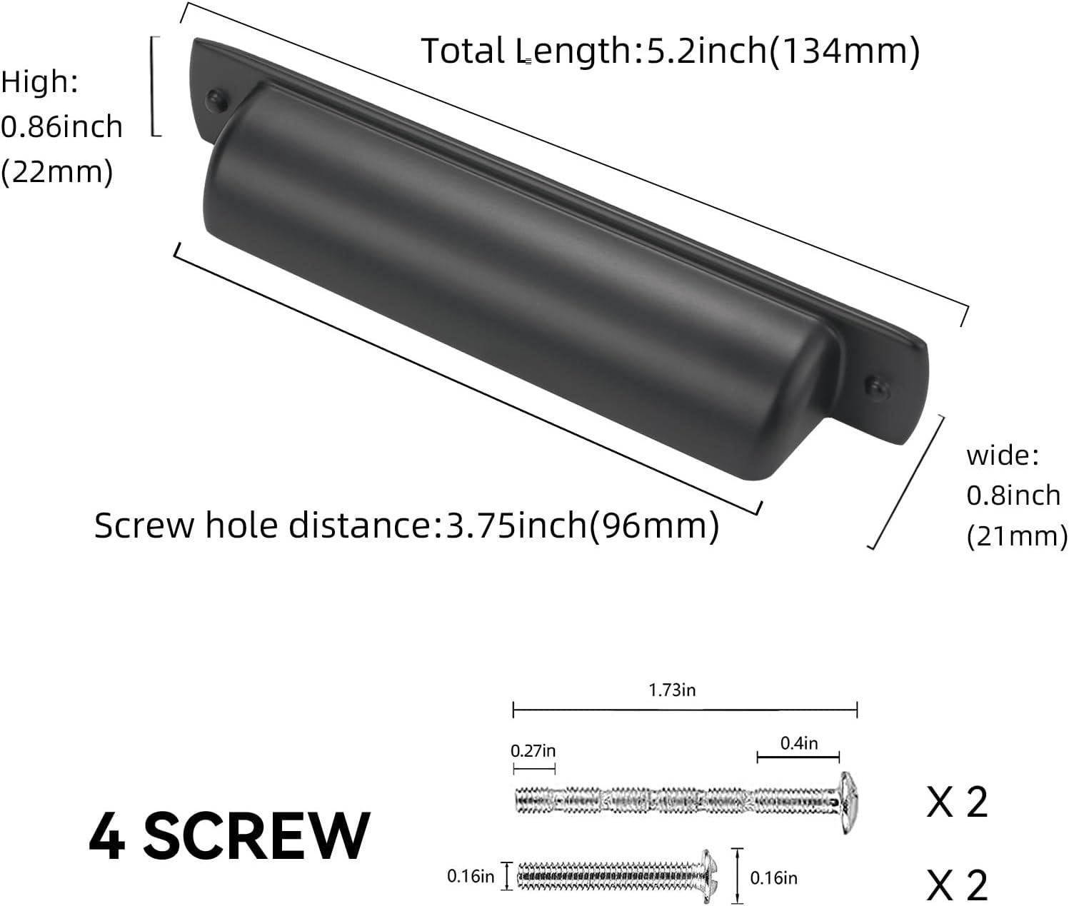 Cabinet 3 3/4" Center to Center Cup/Bin Pull Multipack