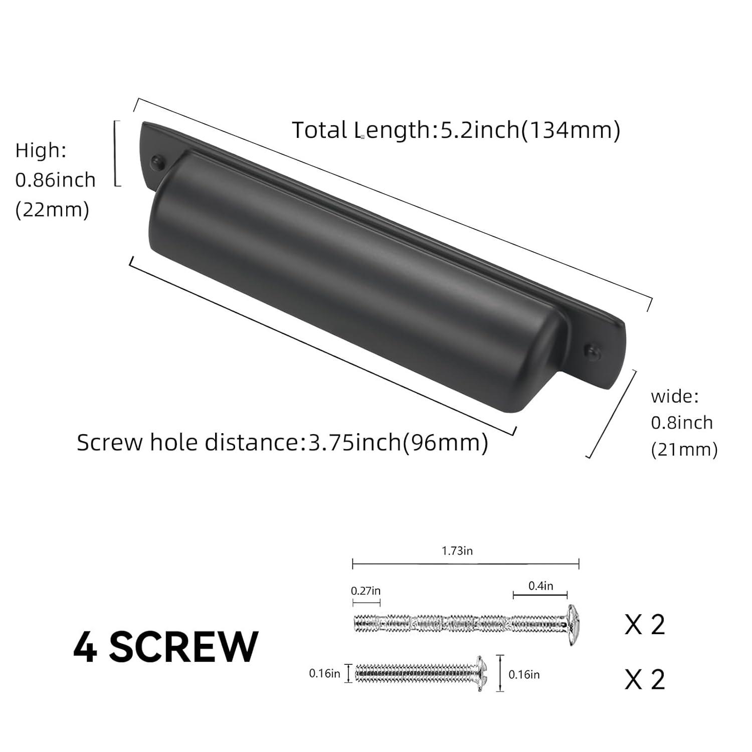 Cabinet 3 3/4" Center to Center Cup/Bin Pull Multipack
