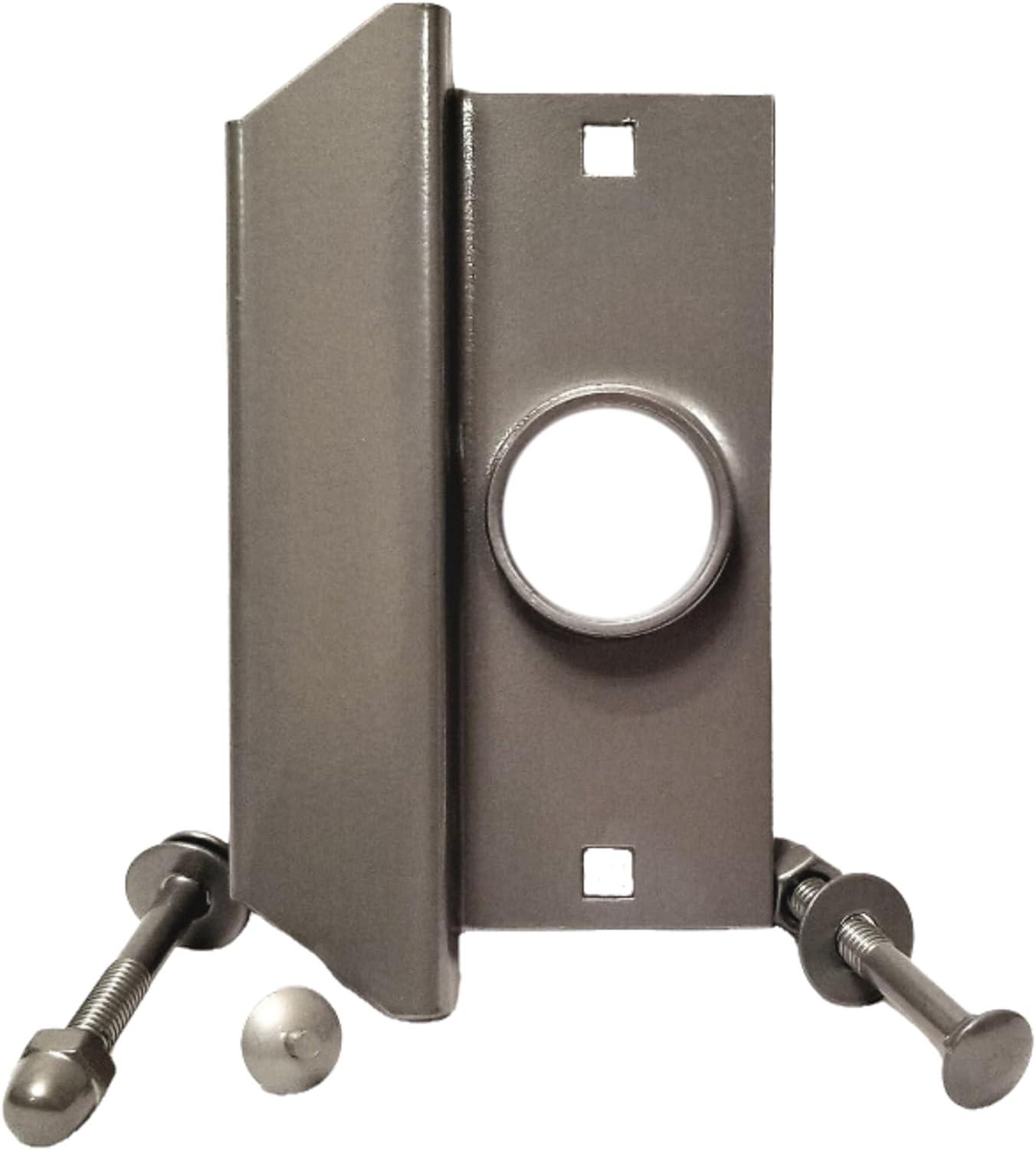 Steel Latch Guard Plate for Out-Swinging Doors | Commercial Door Security | Universal Latch Guard | TUFF STRIKE | Aluminum