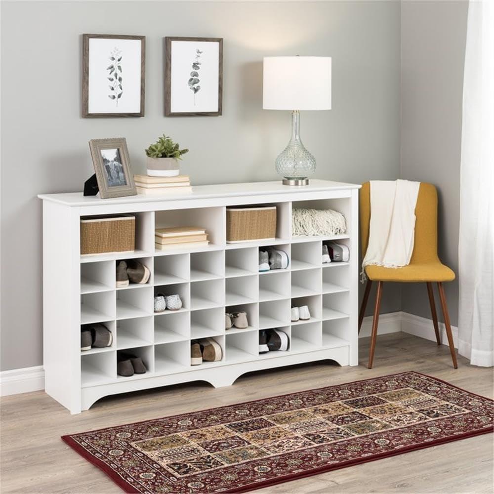 60" Entryway Shoe Cubby Console - Prepac