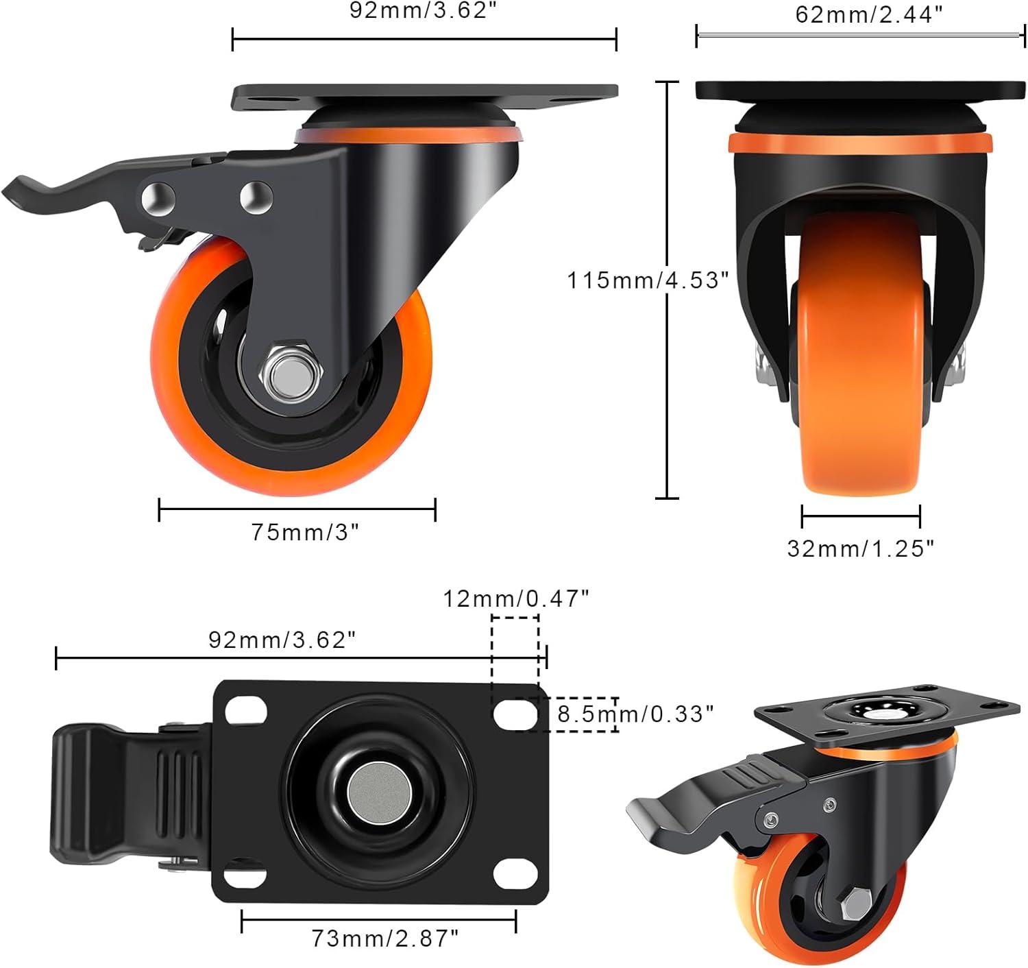 Swivel Plate Casters