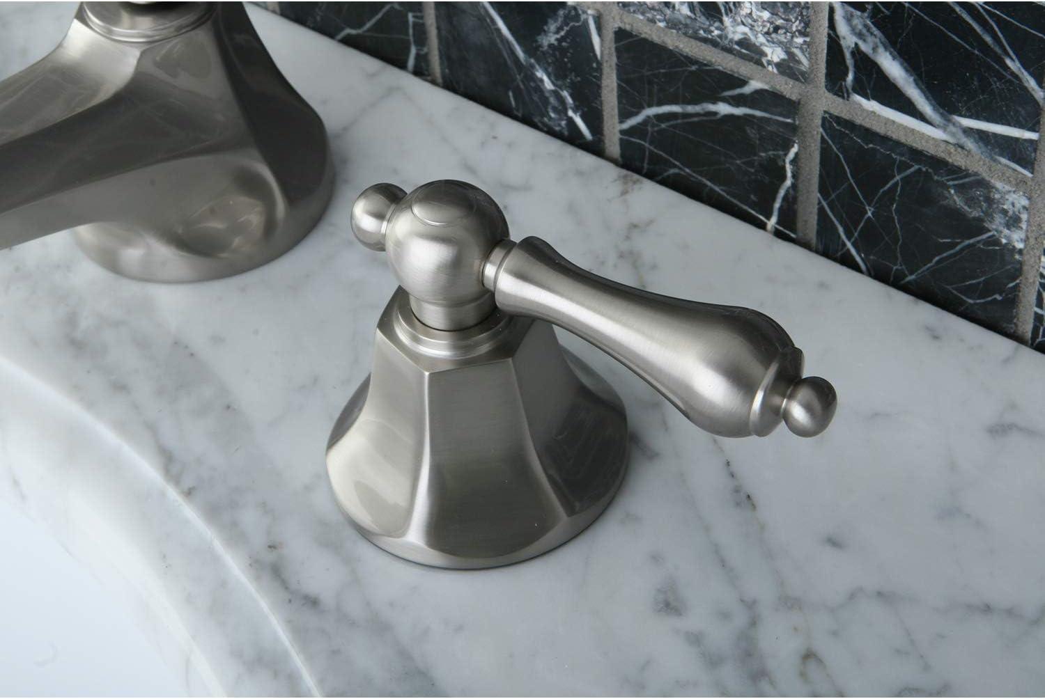 Kingston Brass KS4468AL 8 in. Widespread Bathroom Faucet, Brushed Nickel
