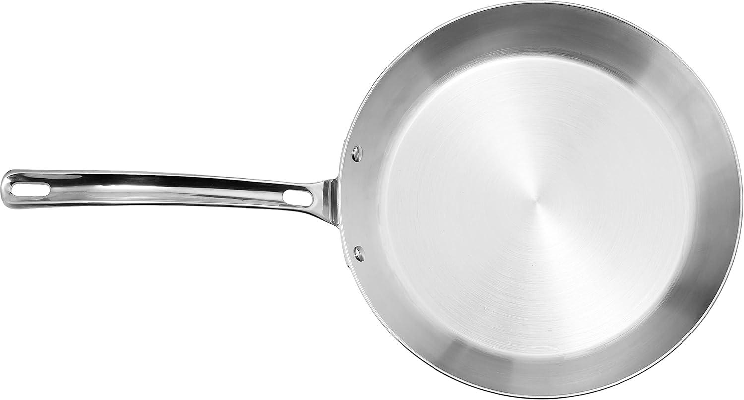 12-Inch Stainless Steel Induction Frying Pan with Lid