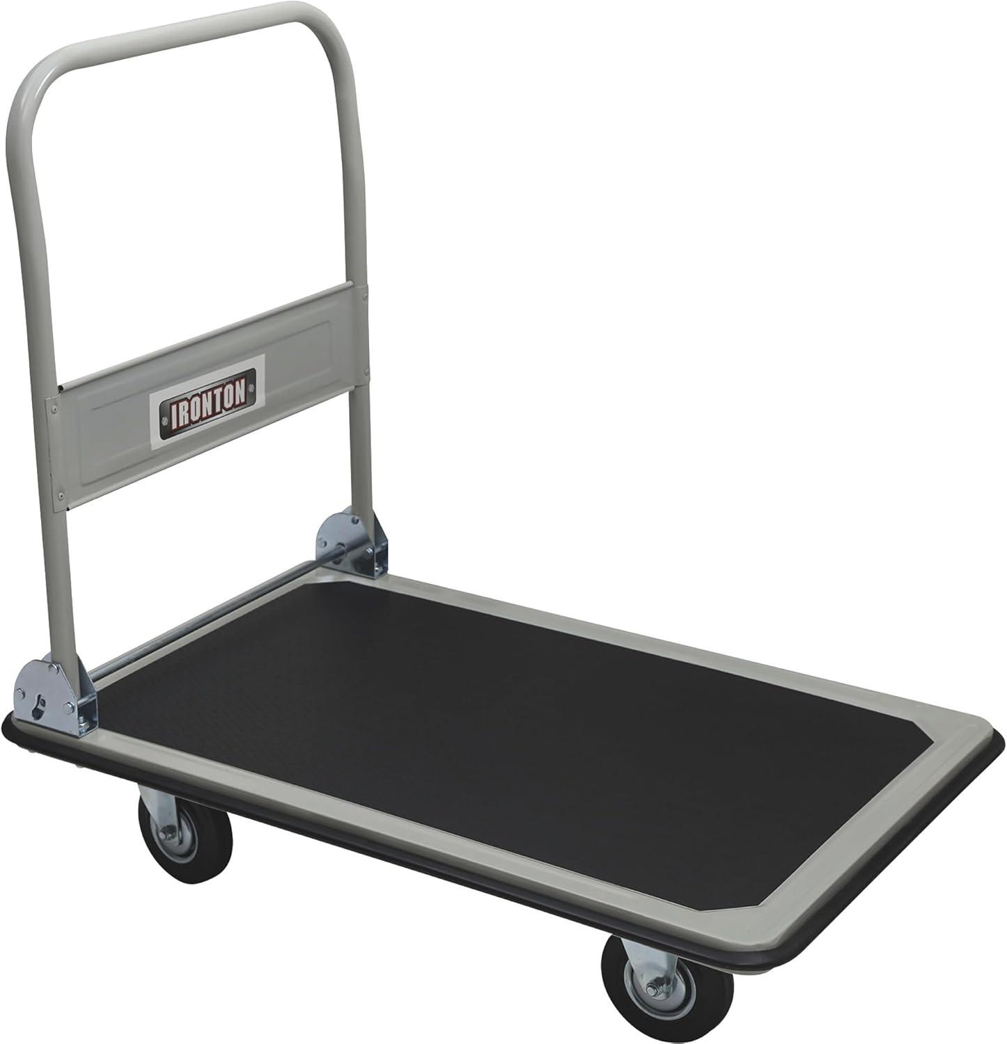 Heavy-Duty Steel Folding Platform Truck with Non-Skid Surface