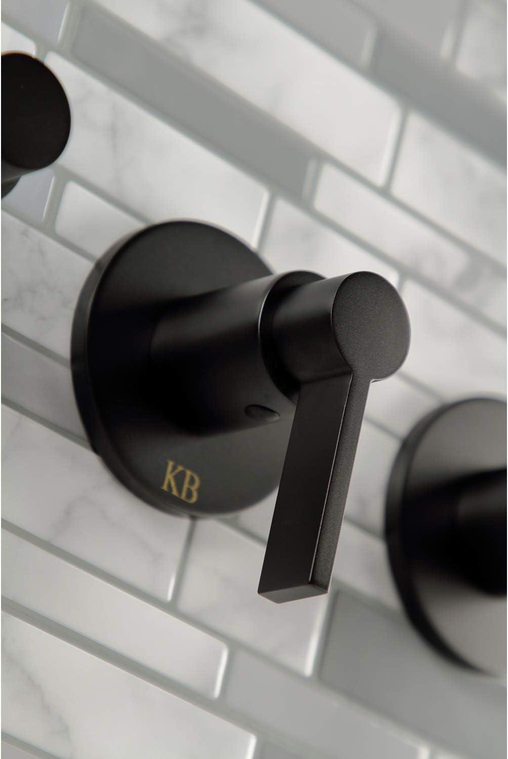 Kingston Brass NuvoFusion Triple-Handle Tub and Shower Faucet