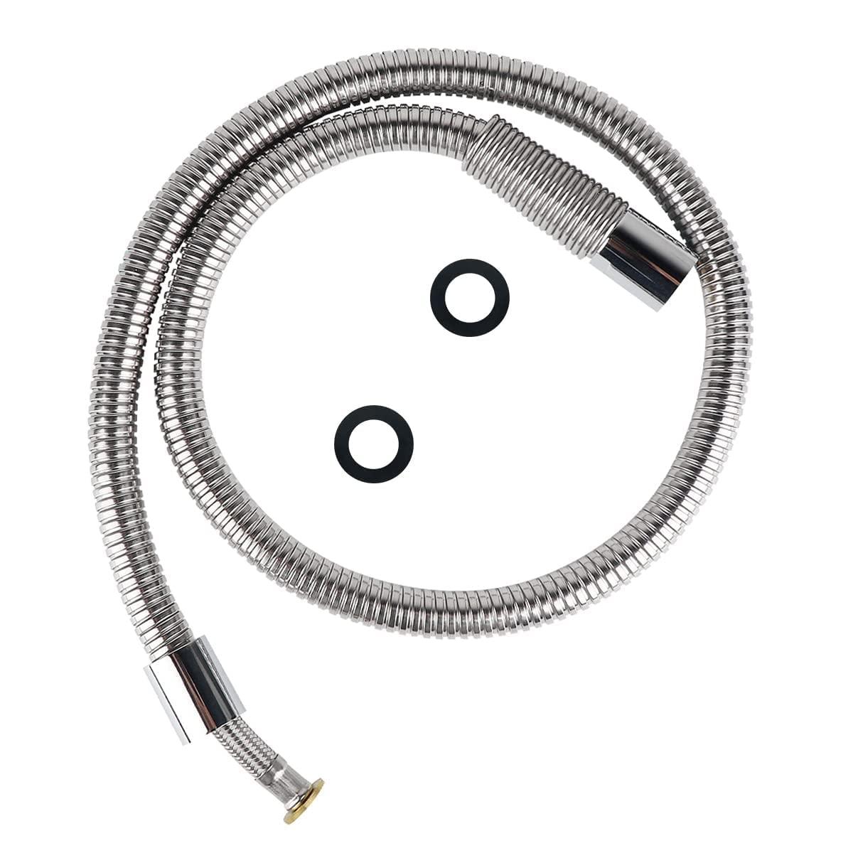 KWODE Pre-rinse Hose 38 Inch Flexible Stainless Replacement Hose for All Brand Commercial Kitchen Sink Faucet with 7/8”-20NPT Female Thread (96CM/38”)