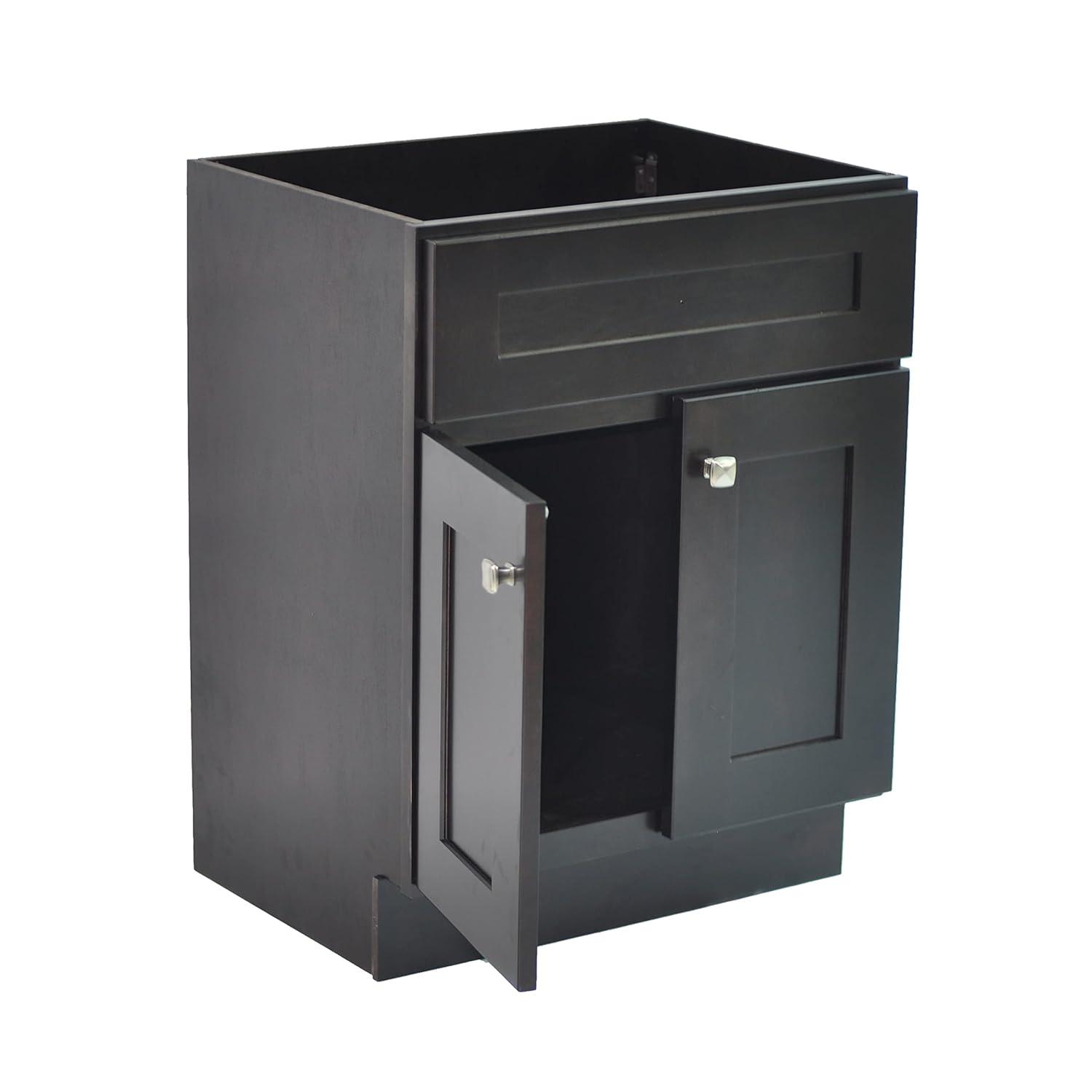 Design House Brookings 24 Inch Bathroom Vanity, Ready to Assemble, Solid Wood, Sherwin Williams – Design House, 587063