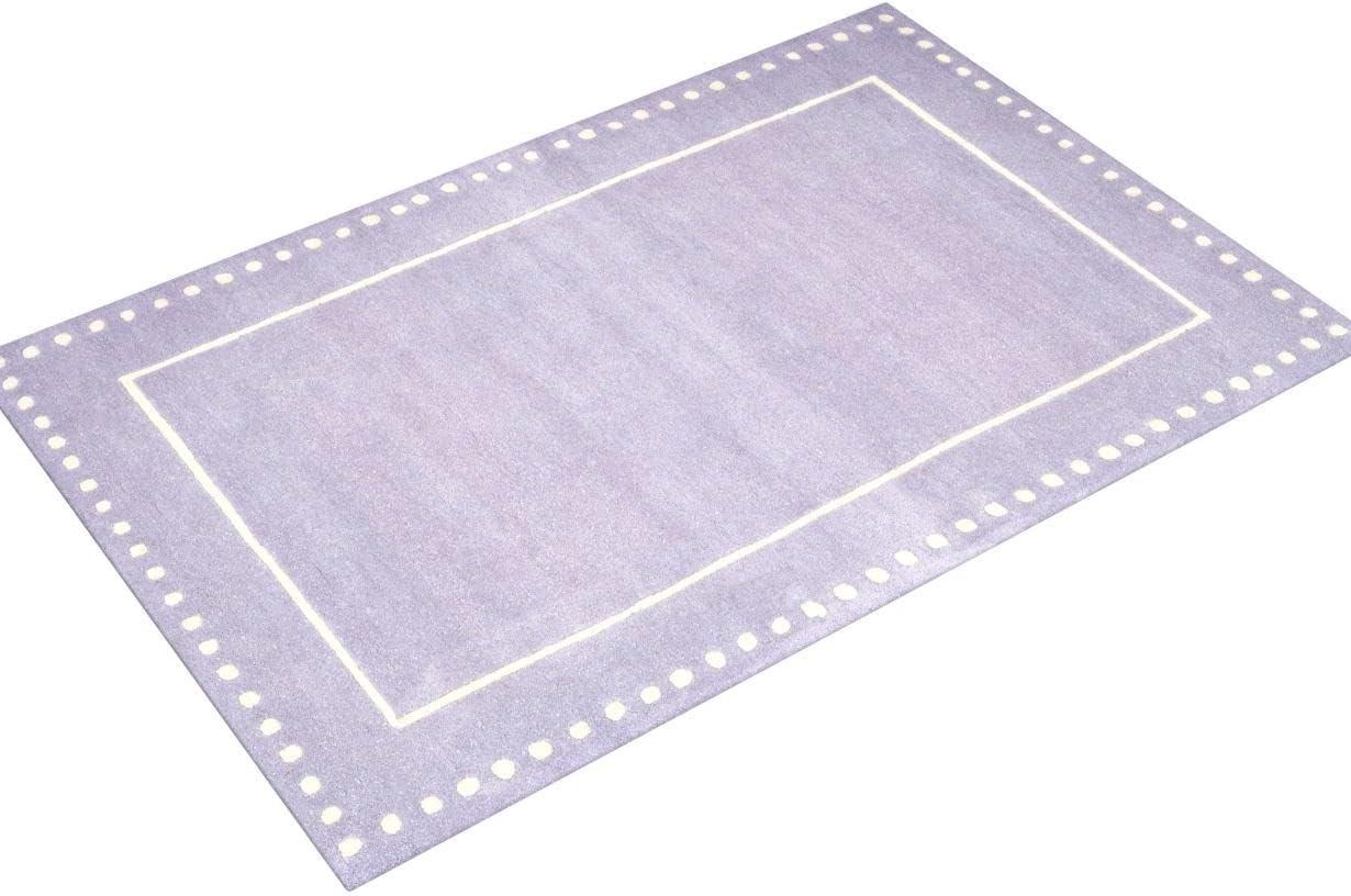 Bella BEL151 Hand Tufted Area Rug - Lavander/Ivory - 4'x6' - Safavieh.