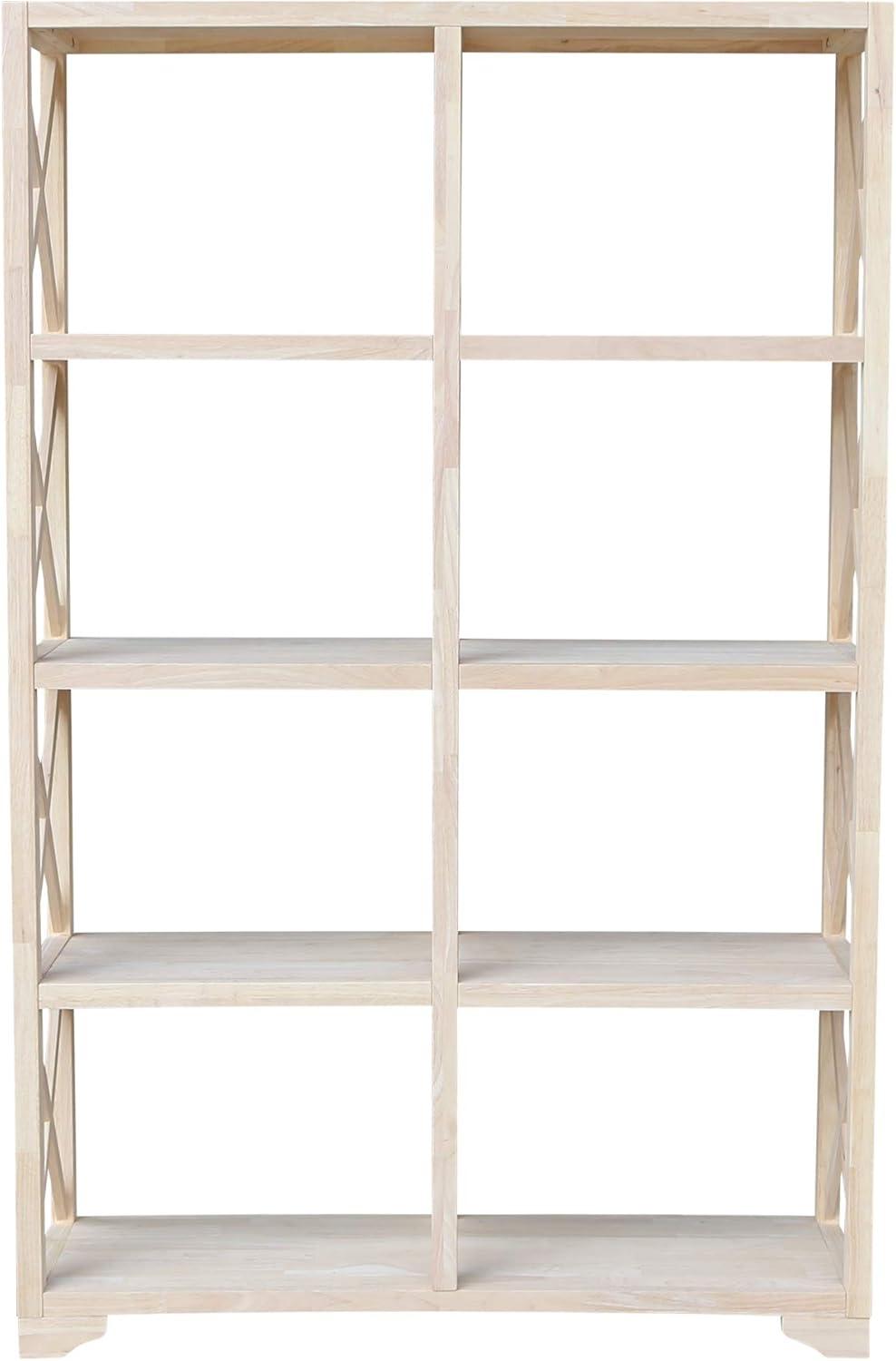 Eco-Friendly Solid Parawood Room Divider in Natural Finish