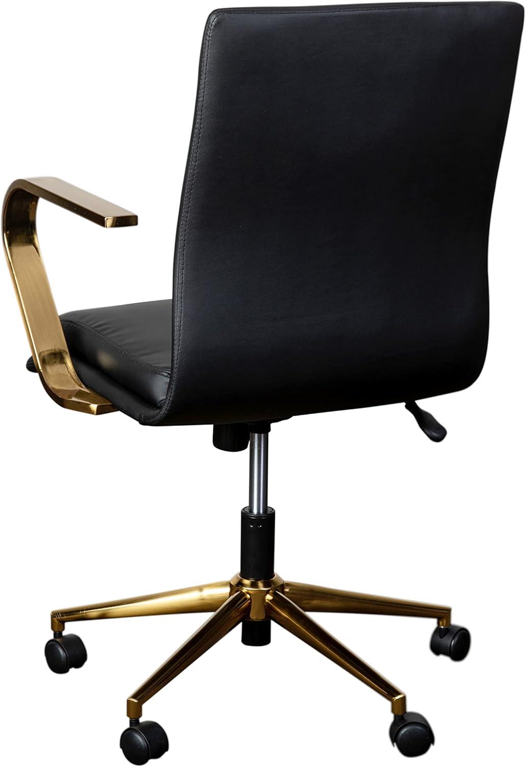 Flash Furniture Mid-Back Designer Upholstered Swivel Executive Office Chair with Armrests by Flash Furniture