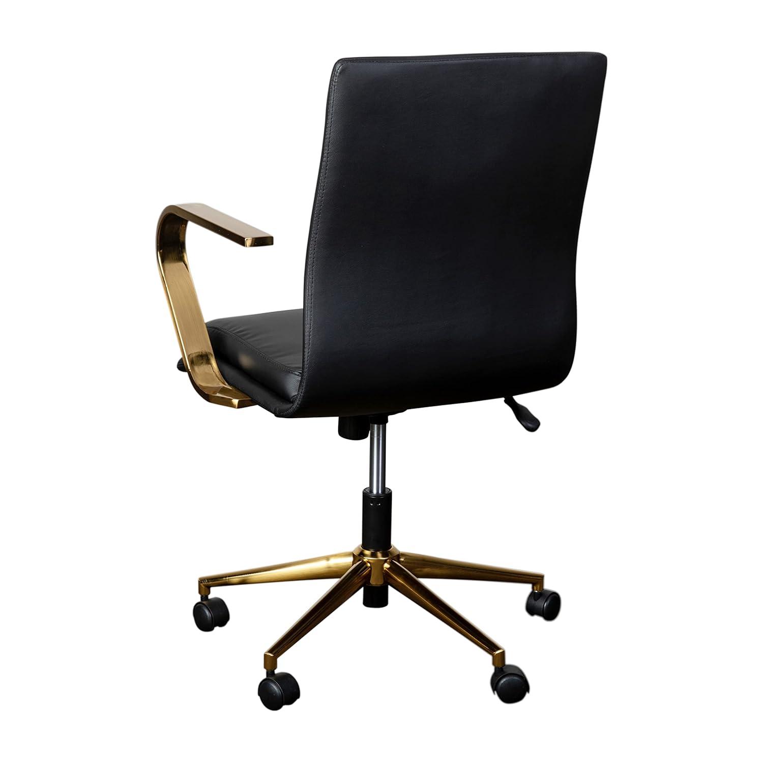 Flash Furniture Mid-Back Designer Upholstered Swivel Executive Office Chair with Armrests by Flash Furniture