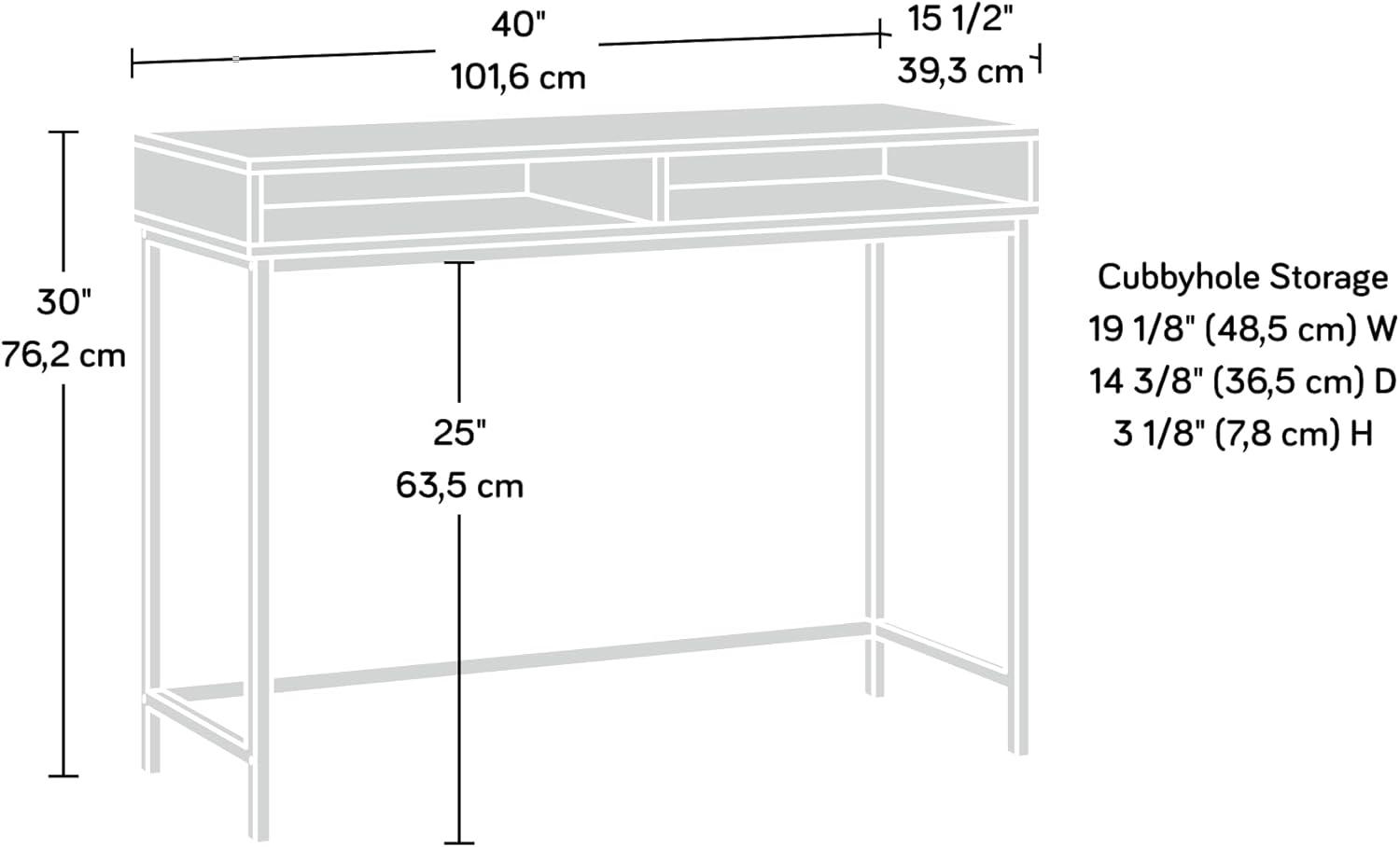 Sindoori Mango and Black Wood Writing Desk with Storage