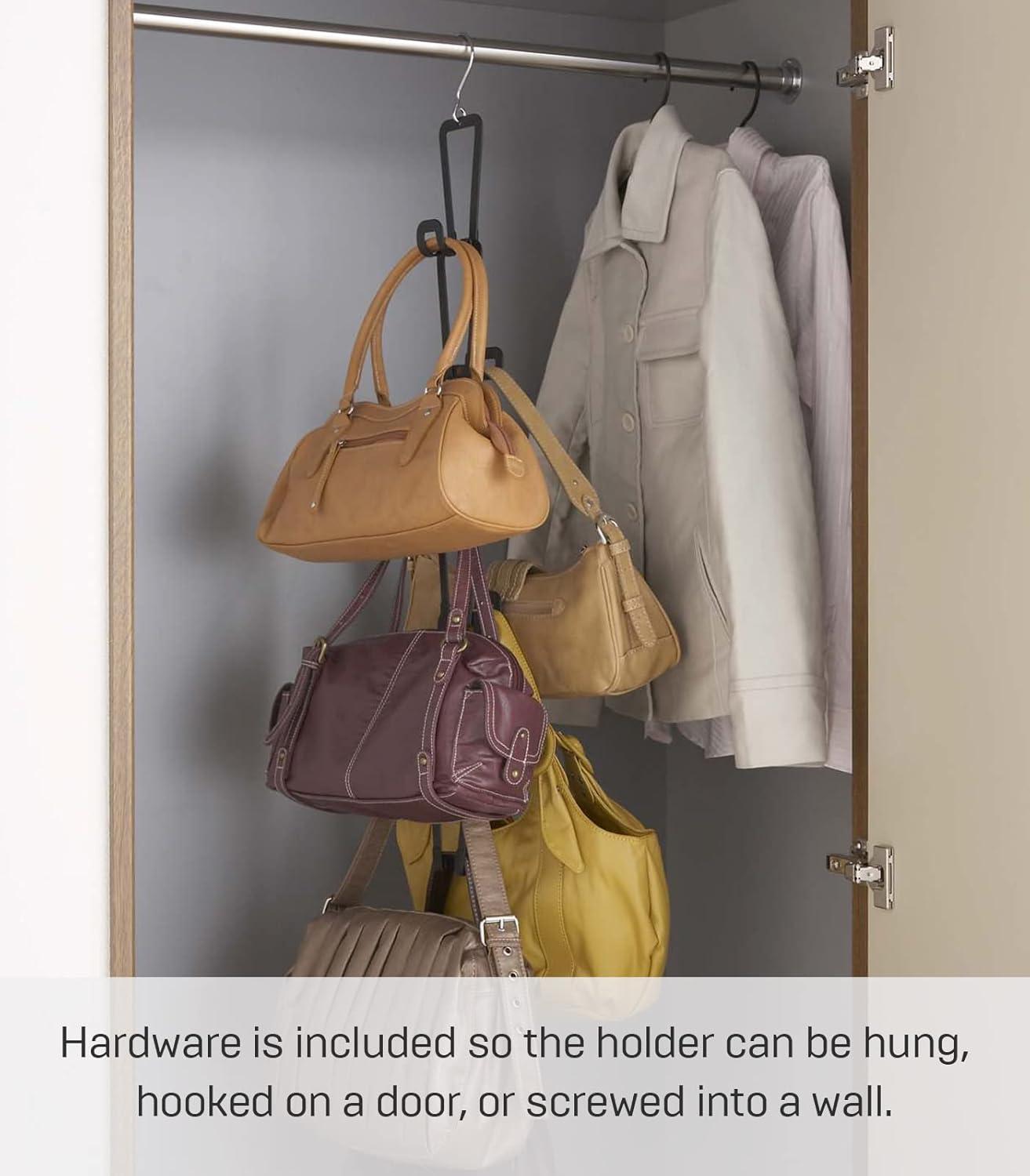 Yamazaki Home Yamazaki Home Chain Link Bag Holder - Closet Storage Hanging Organizer Rack, Steel