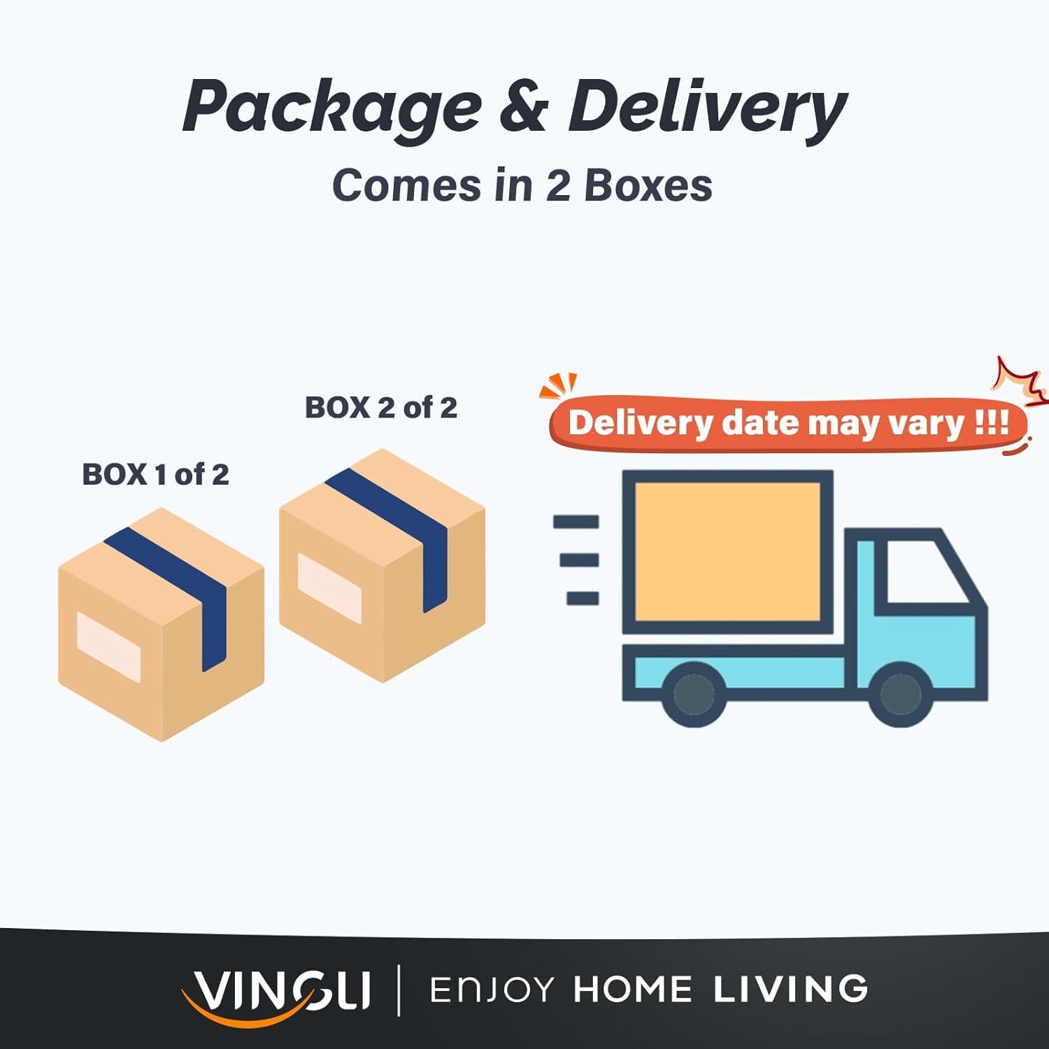 VINGLI 6 ft 3-Piece Portable Picnic White Table Bench Set, Weather-Resistant Plastic Folding Camping Beer Table w/Carrying Handles, for Family Garden Patio Outdoor Activities Use