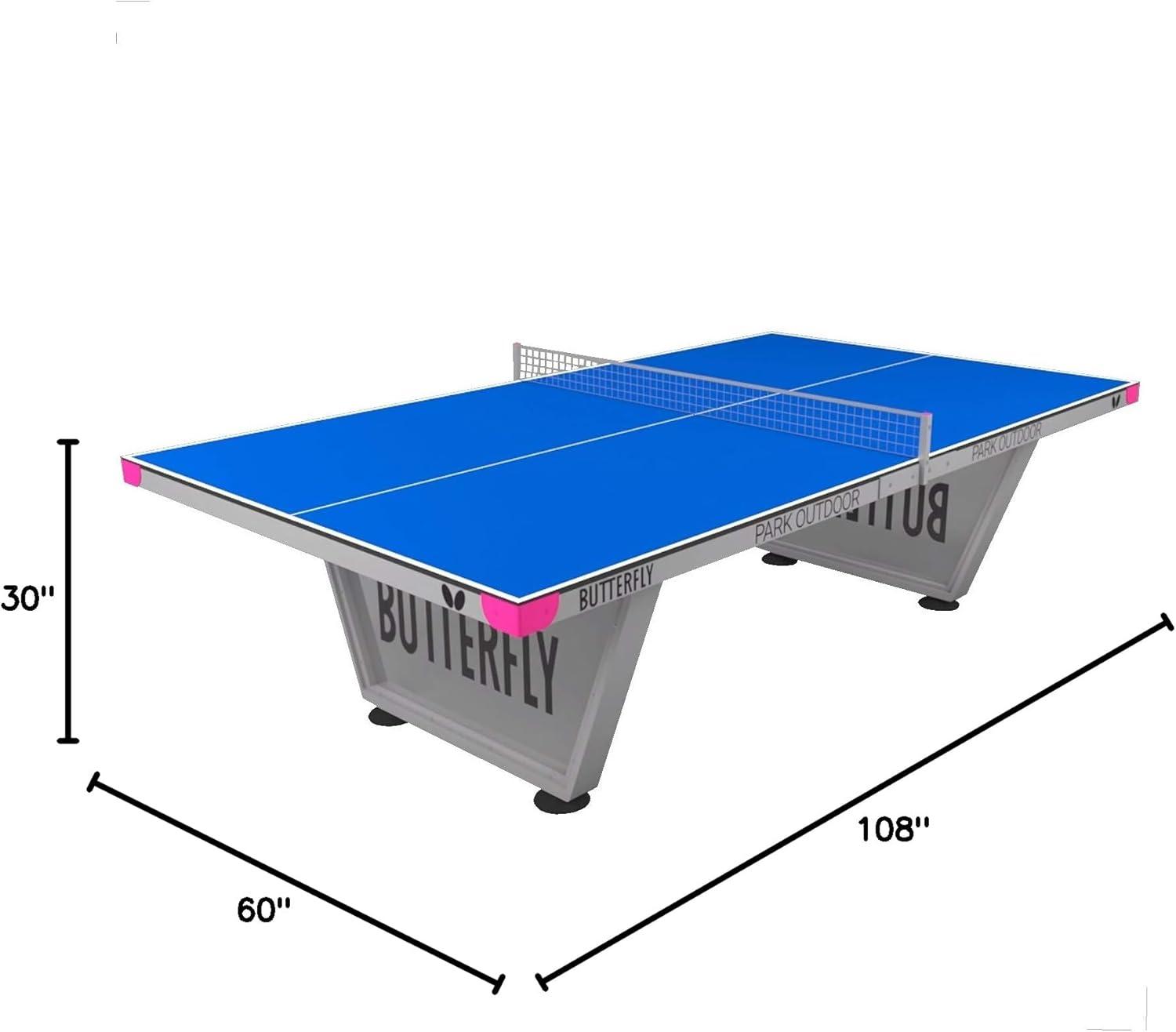 Butterfly Park Outdoor Table Tennis Table