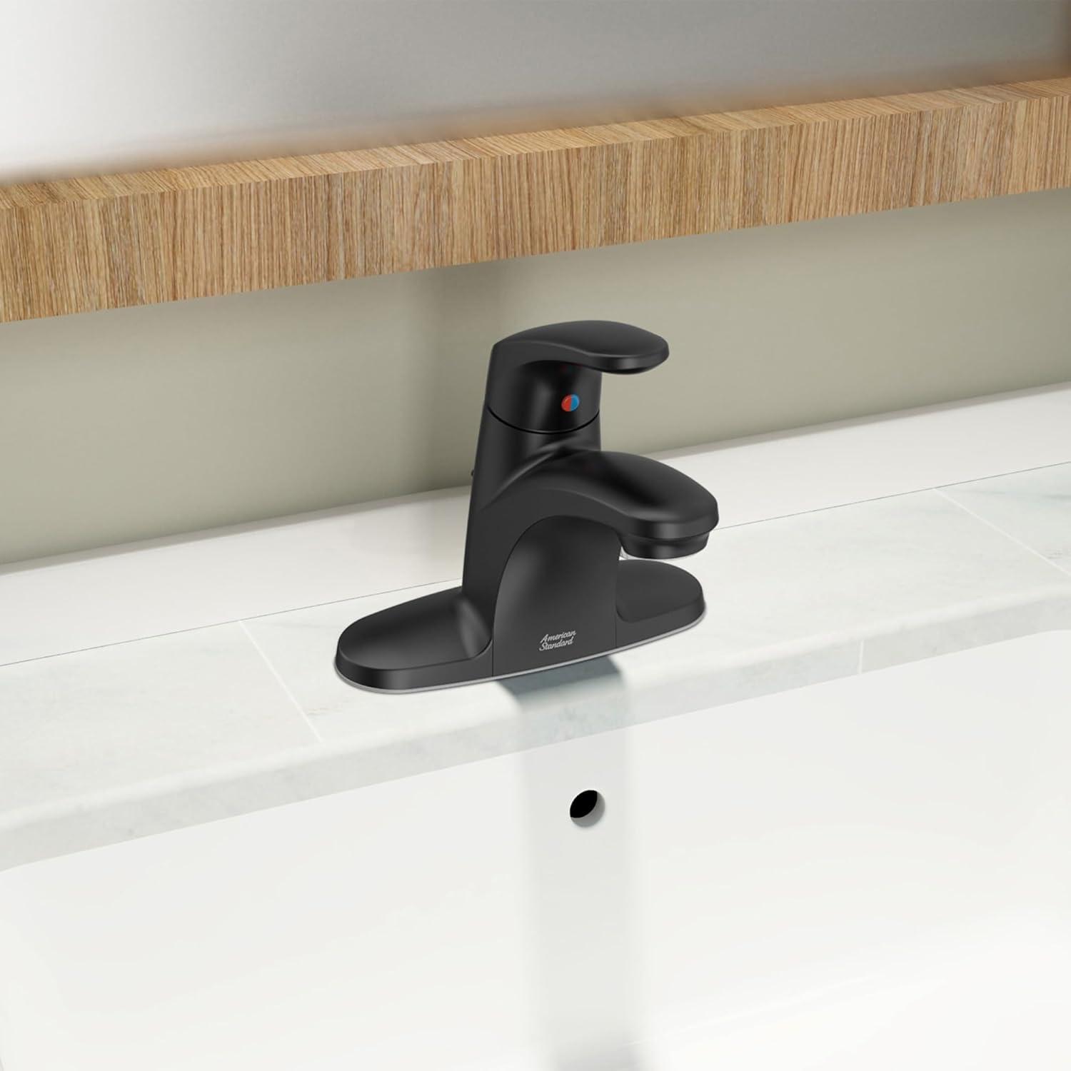 American Standard 7075.104 Colony Pro 1.2 GPM Single Hole Bathroom Faucet - Black