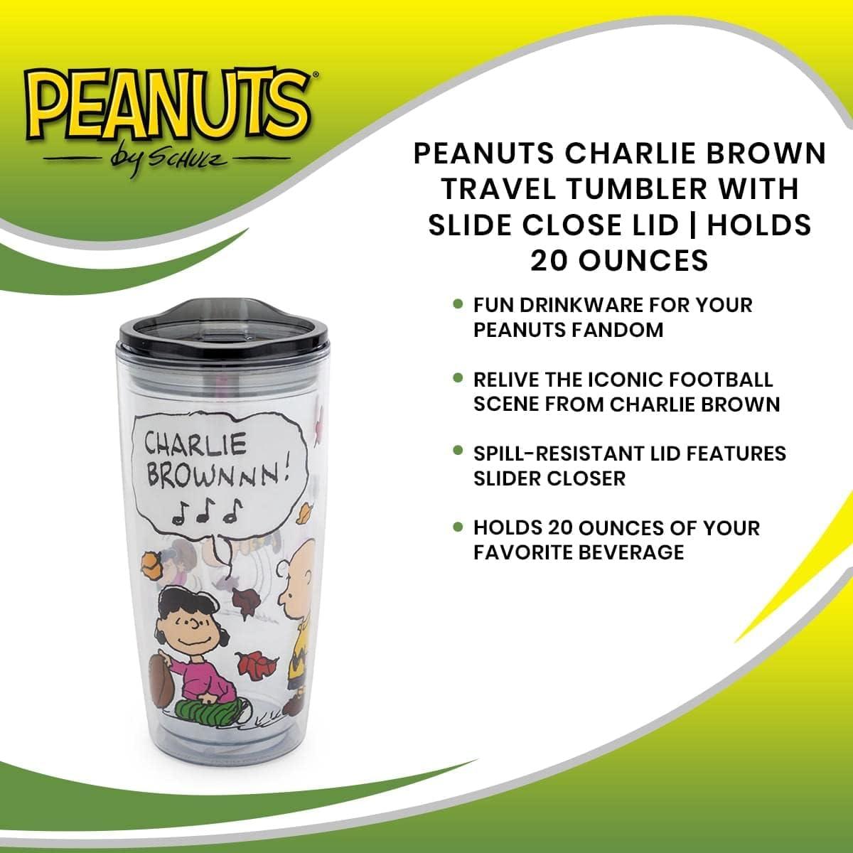 Silver Buffalo Peanuts Charlie 20 Oz. Plastic Pint Glass | Wayfair