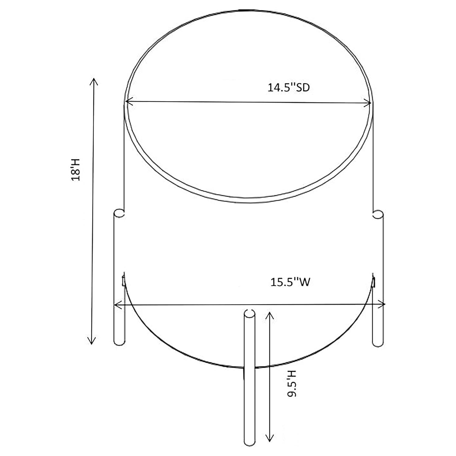 Coaster Basye Metal Round Upholstered Ottoman Beige and Matte Black