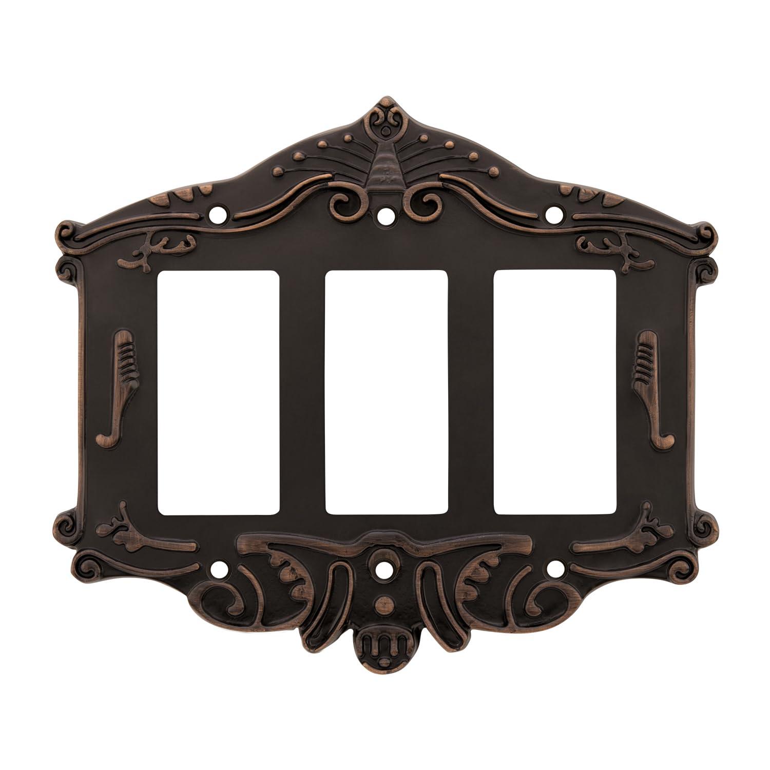 Victorian 3-Gang Rocker Wall Plate