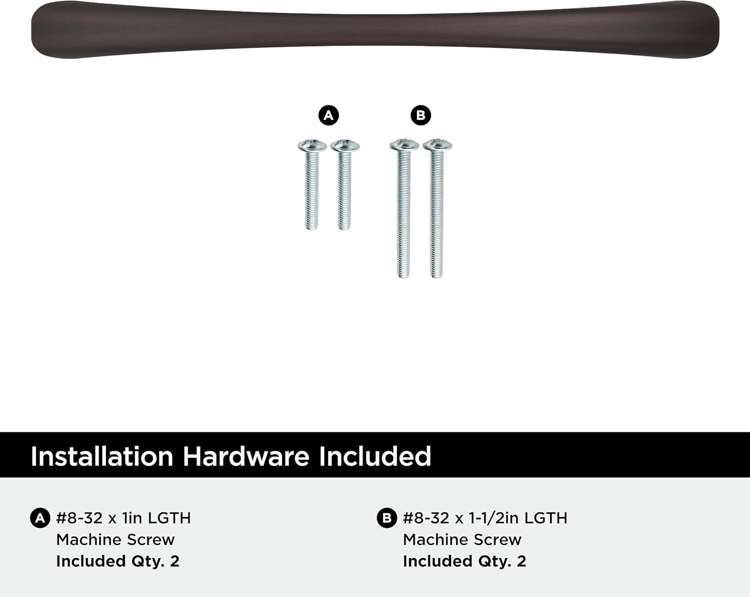 Vaile 5-1/16 inch (128mm) Center-to-Center Satin Nickel Cabinet Pull