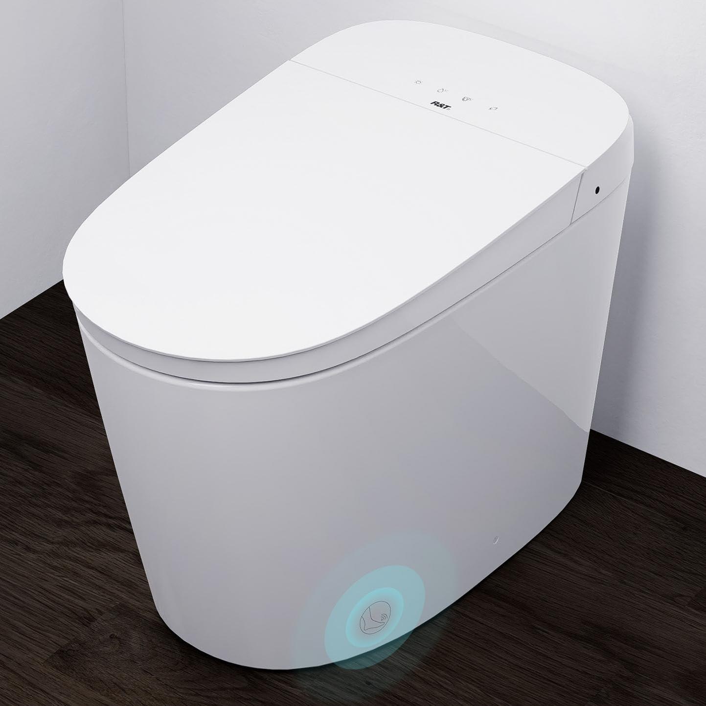 White High Efficiency One-Piece Smart Toilet with Bidet
