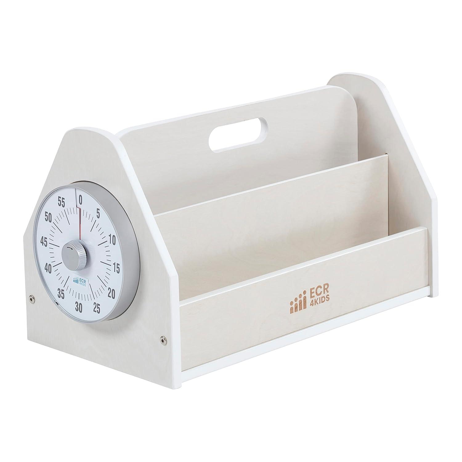 ECR4Kids ECR4Kids Double-Sided Book Caddy with Countdown Timer