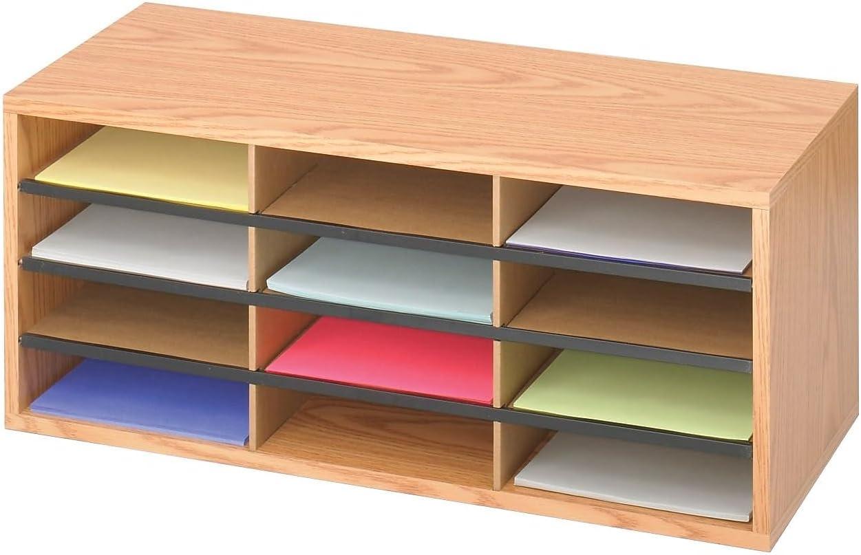 Safco Products Company Small Wood/Corrugated Literature Organizer